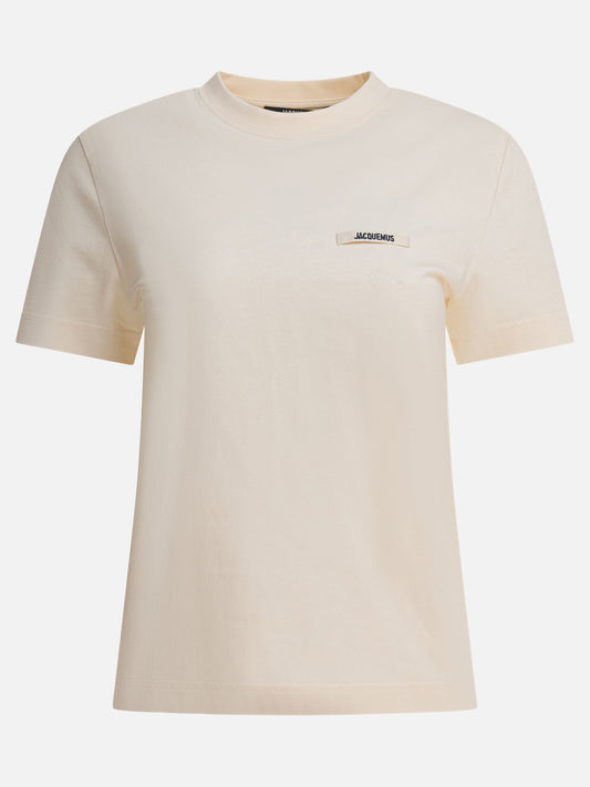 Crewneck t-shirts Logo  Beige - Jacquemus Women | PDP | VIETTI Online Store 
