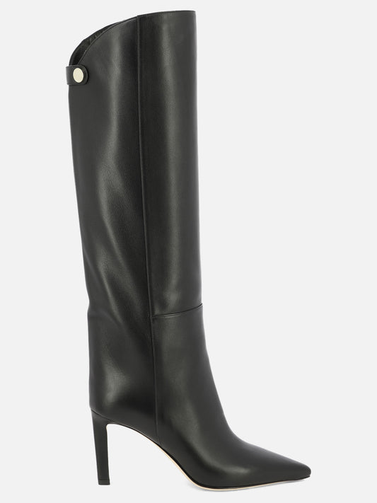 Al ginocchio 100% calf - 95% calf 5% rubber  Nero - Jimmy Choo Donna | VIETTI Online Store 
