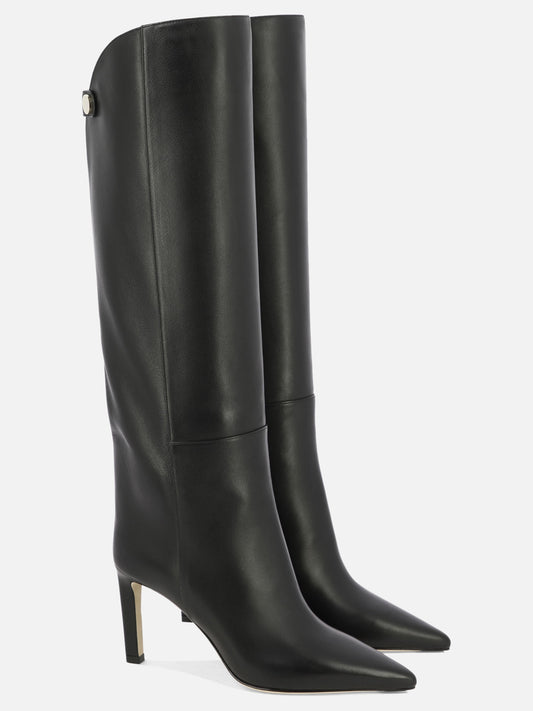 Al ginocchio 100% calf - 95% calf 5% rubber  Nero - Jimmy Choo Donna | VIETTI Online Store | 2
