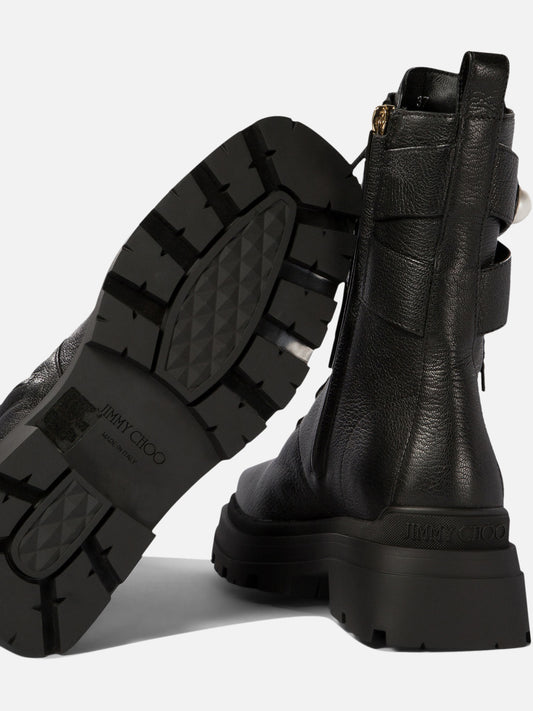Anfibi 90% goat 10% lamb - 100% rubber  Nero - Jimmy Choo Donna | PDP | VIETTI Online Store 
