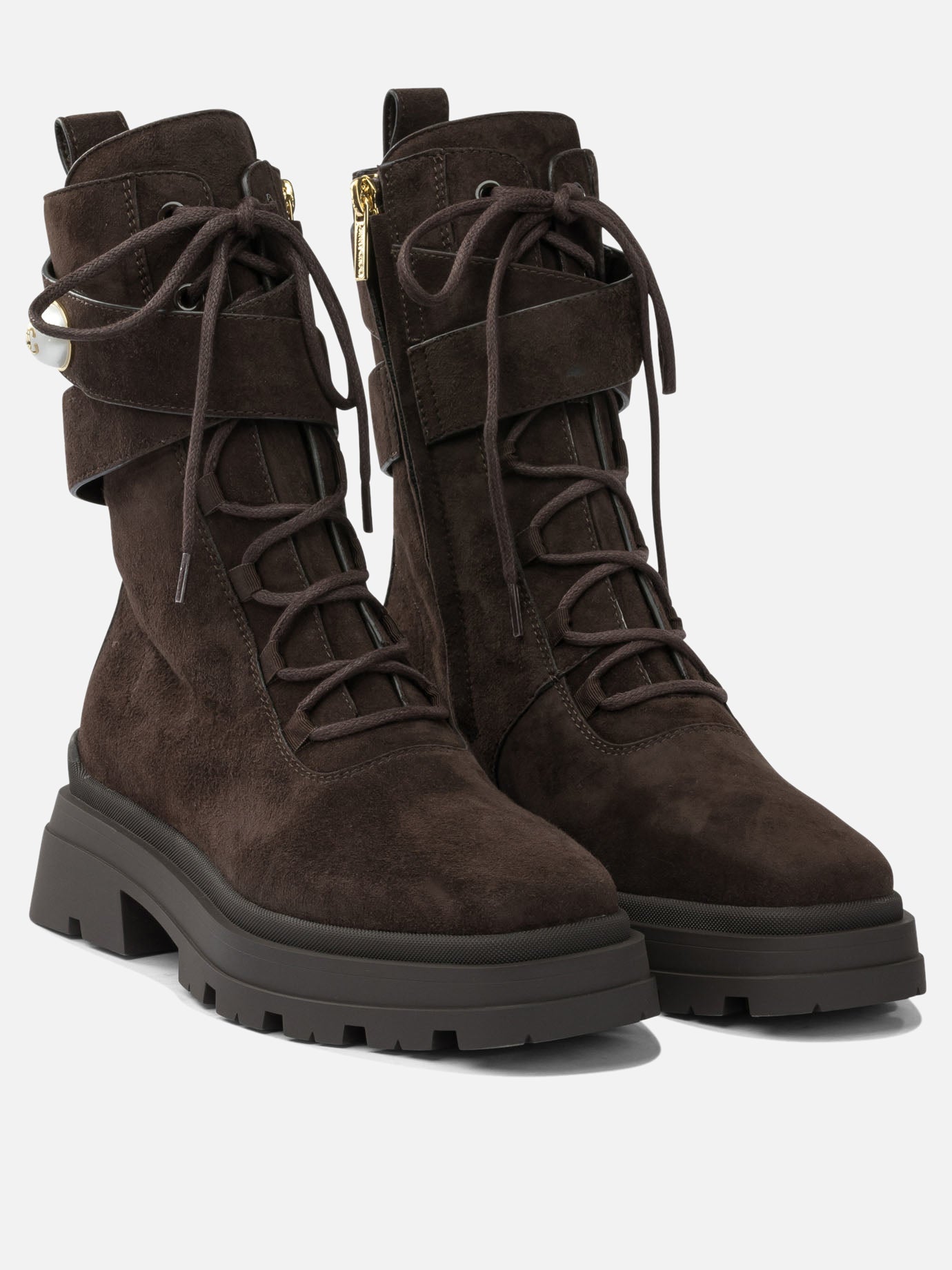 Anfibi 90% goat 10% lamb - 100% rubber  Marrone - Jimmy Choo Donna | PDP | VIETTI Online Store | thumbnail_2