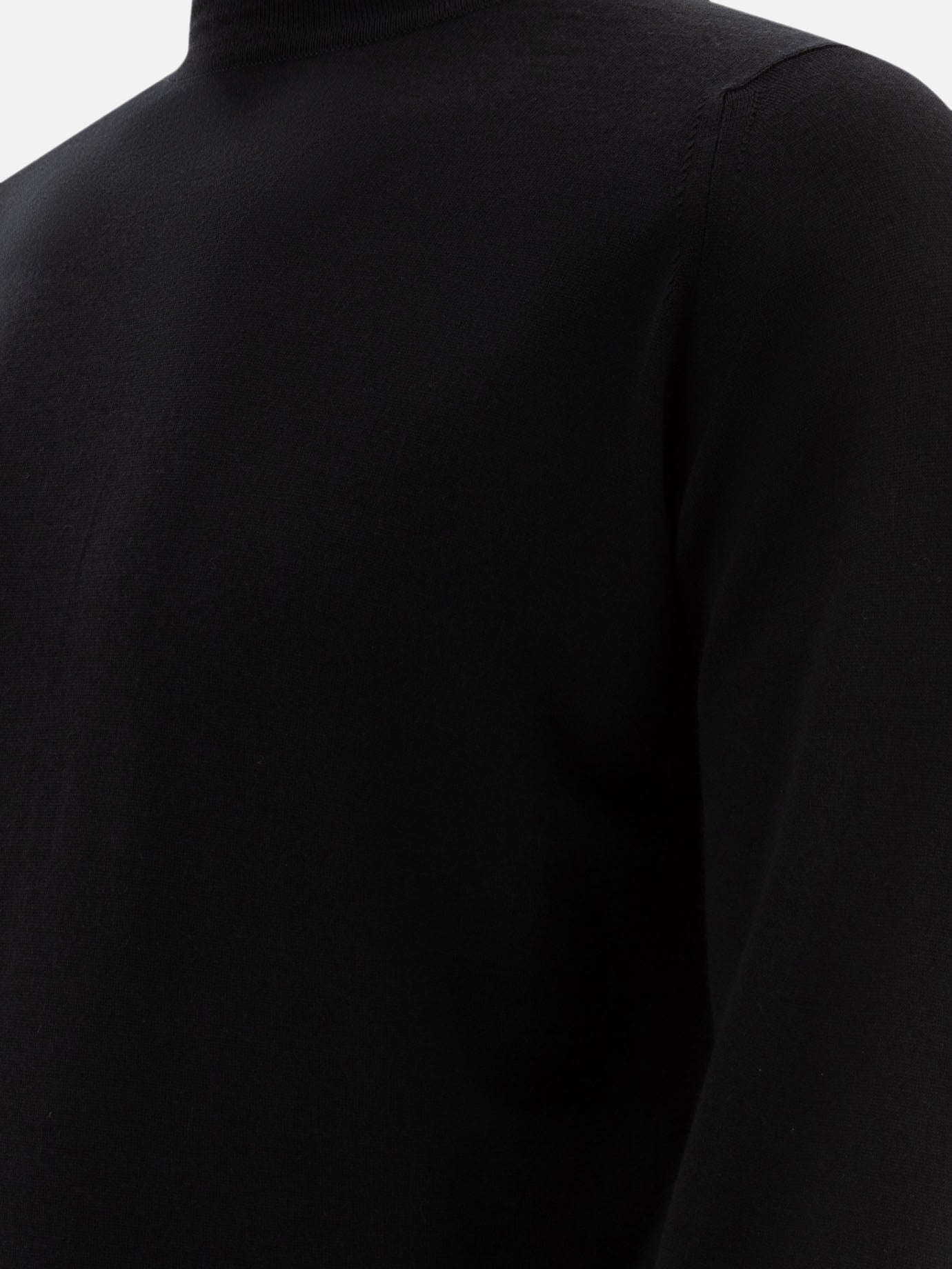 Maglioni dolcevita Solid colour  Nero - John Smedley Uomo | PDP | VIETTI Online Store | thumbnail_4