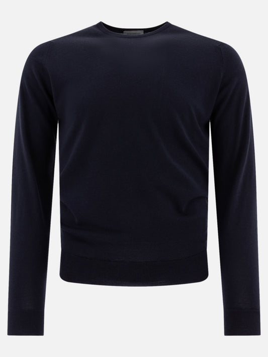 Maglioni girocollo Solid colour  Blu - John Smedley Uomo | PLP | VIETTI Online Store 
