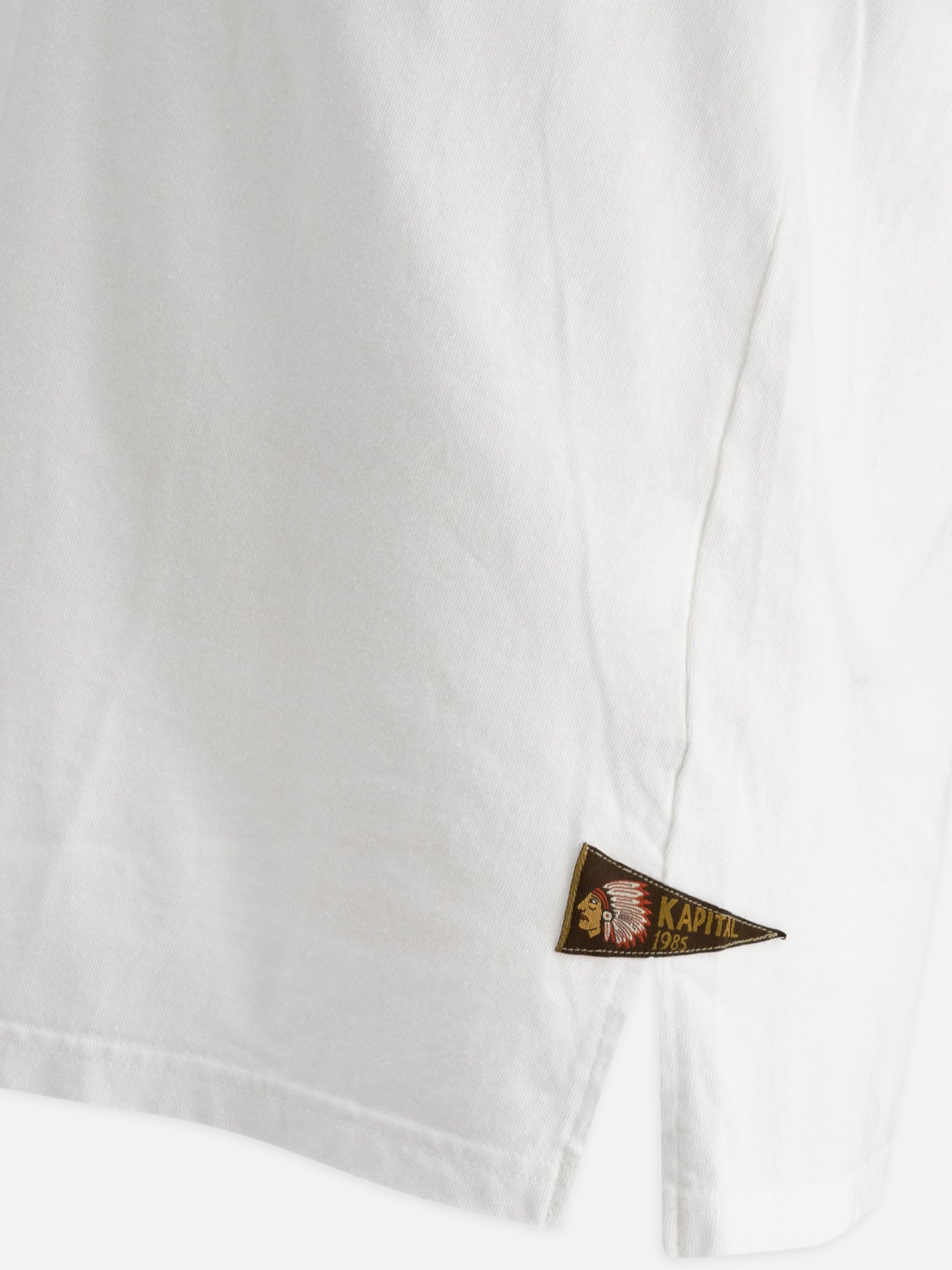 T-shirt girocollo Solid colour  Bianco - KAPITAL Uomo | PDP | VIETTI Online Store | Zoom-Modal_4
