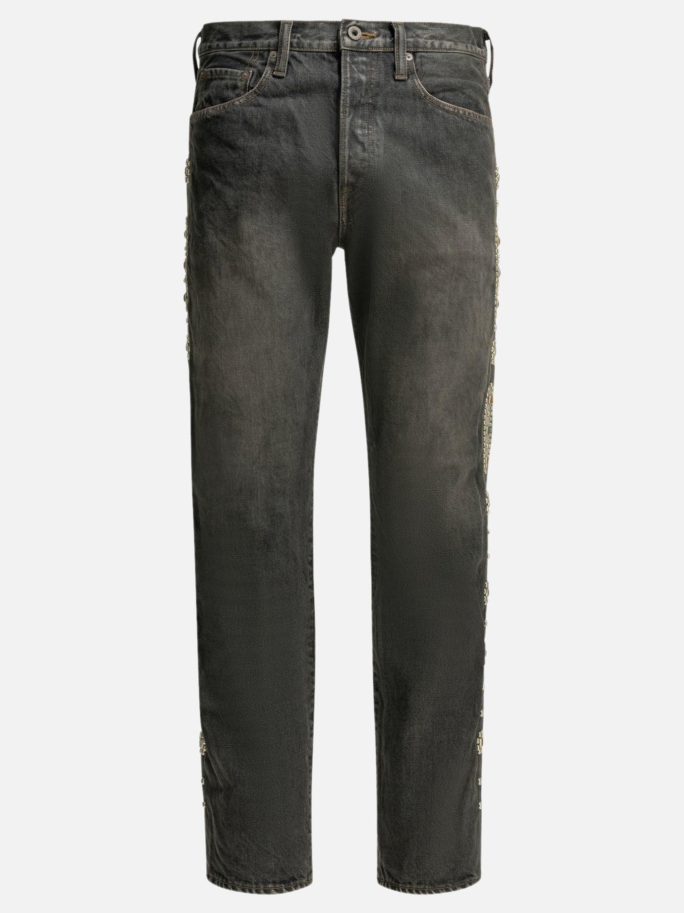 Straight-leg jeans Solid colour  Black - KAPITAL Men | PDP | VIETTI Online Store | thumbnail