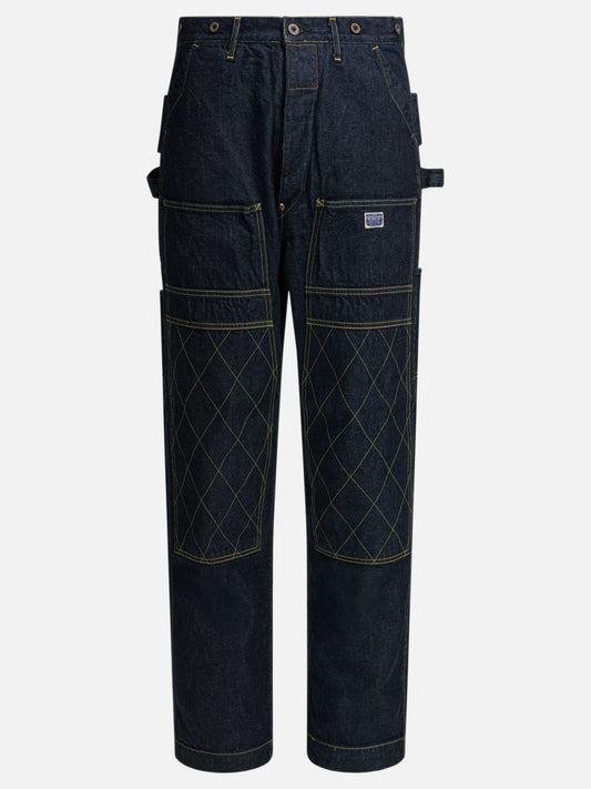Straight-leg jeans Solid colour  Blue - KAPITAL Men | PLP | VIETTI Online Store 
