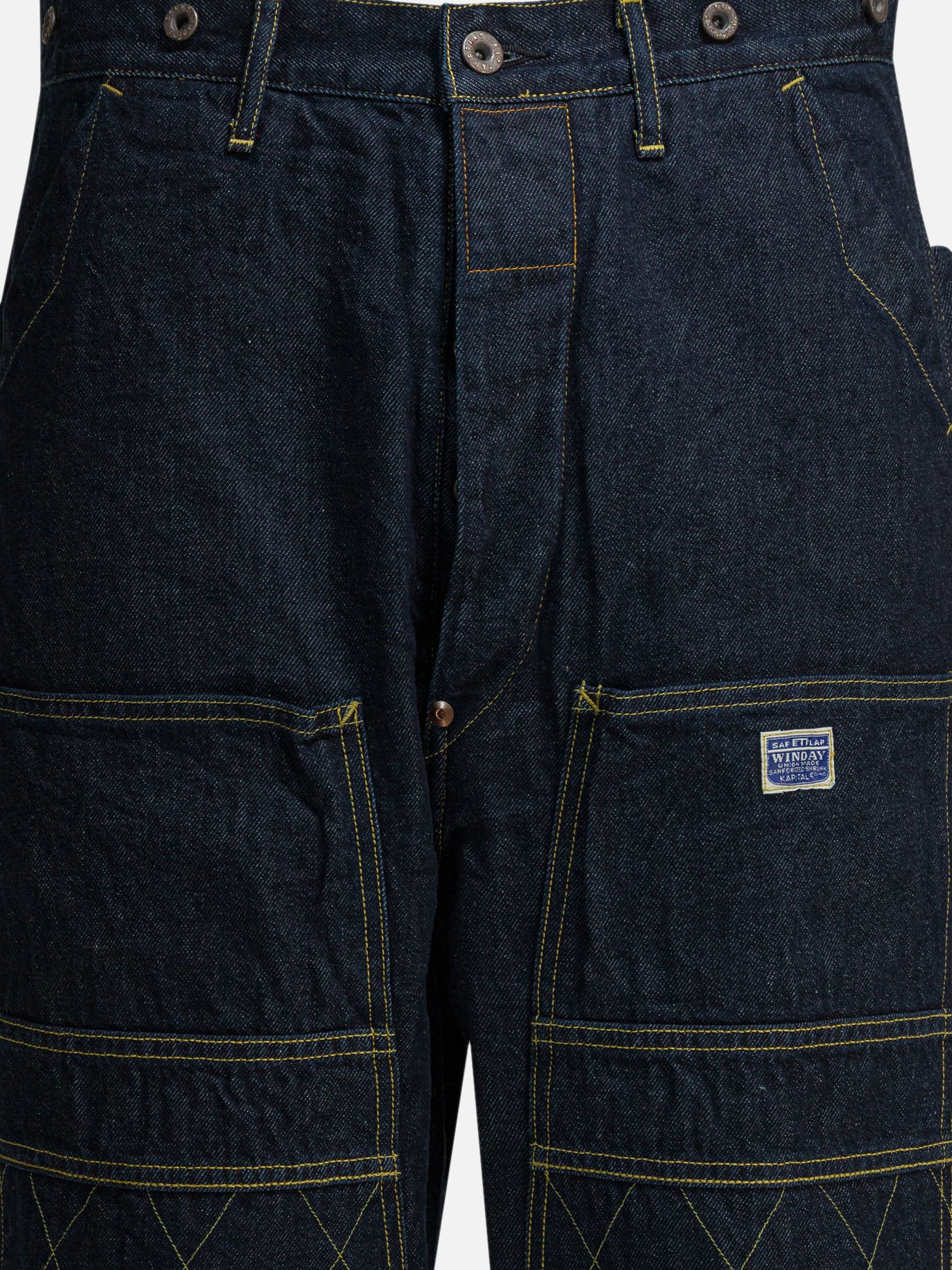 Straight-leg jeans Solid colour  Blue - KAPITAL Men | PDP | VIETTI Online Store | Zoom-Modal_3
