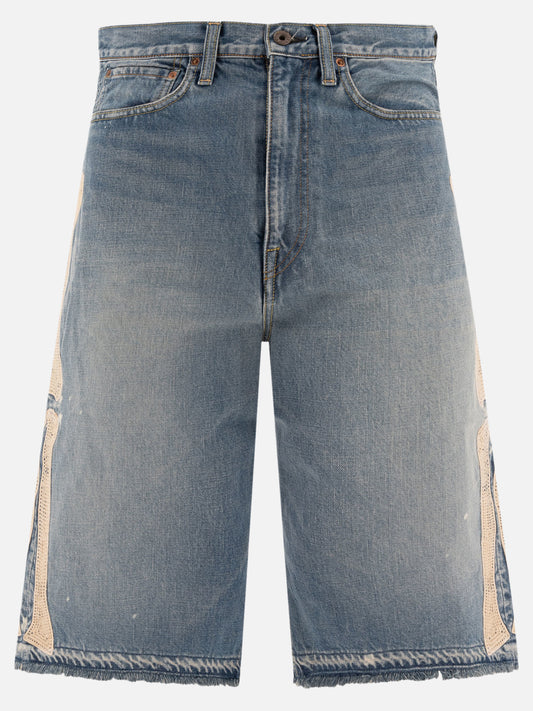 Short cinque tasche Solid colour  Azzurro - KAPITAL Uomo | PDP | VIETTI Online Store 
