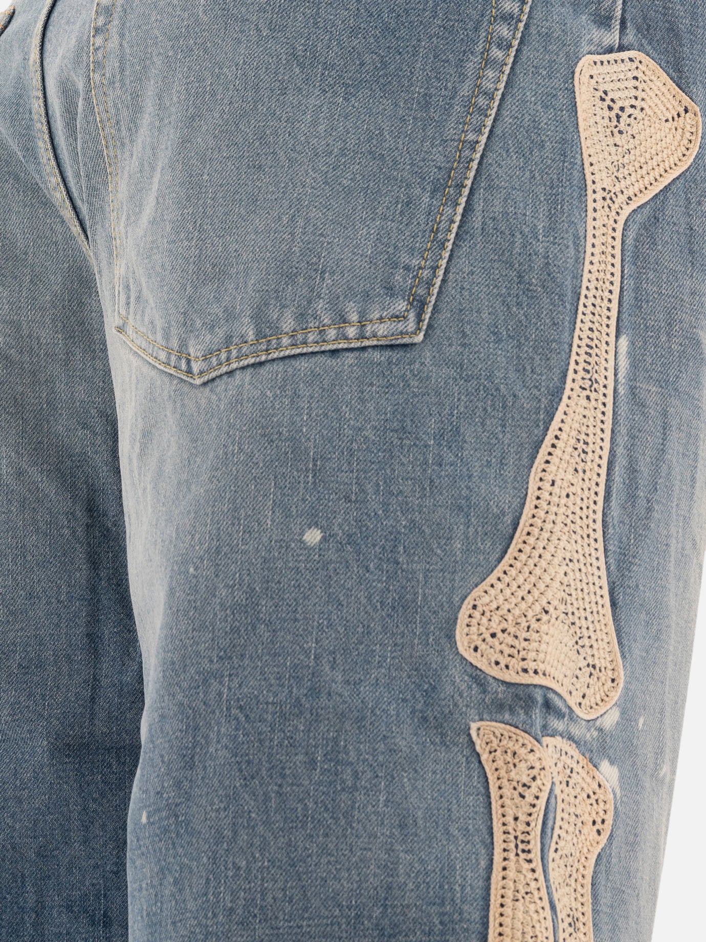 Short cinque tasche Solid colour  Azzurro - KAPITAL Uomo | PDP | VIETTI Online Store | thumbnail_4