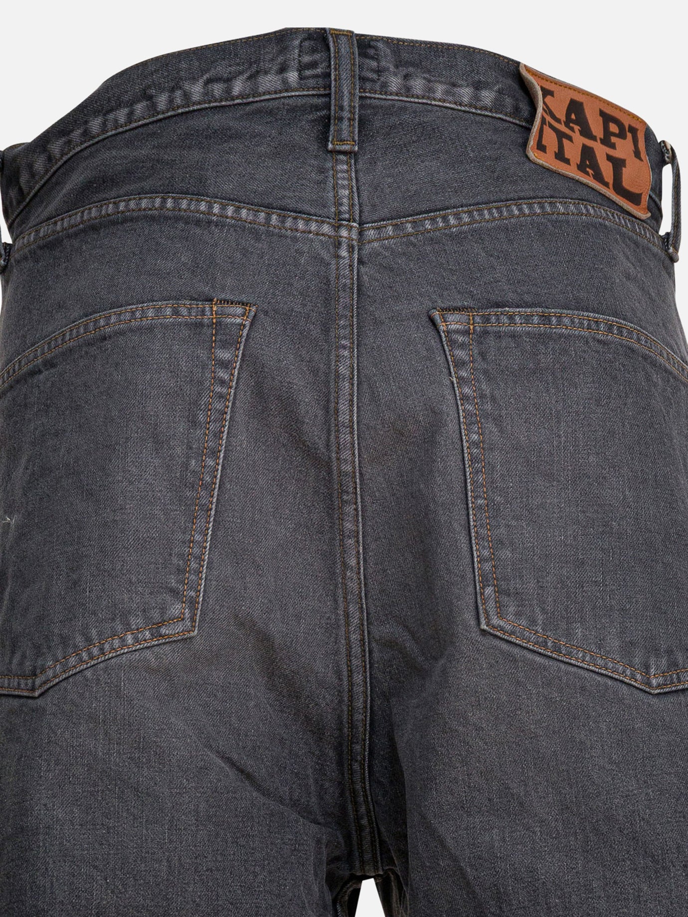 Five pockets shorts Solid colour  Grey - KAPITAL Men | PDP | VIETTI Online Store | thumbnail_2