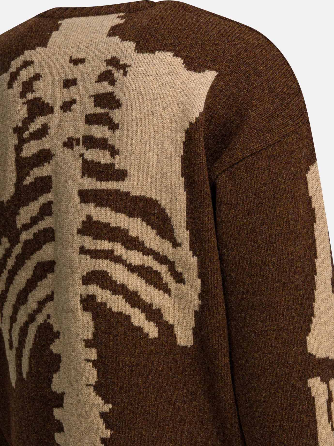 Maglioni girocollo Solid colour  Marrone - KAPITAL Uomo | PDP | VIETTI Online Store | thumbnail_4