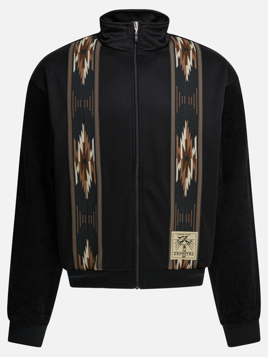 Felpe con zip Solid colour  Nero - KAPITAL Uomo | VIETTI Online Store 
