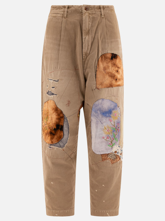 Leisure trousers Embroidered  Beige - KAPITAL Men | PLP | VIETTI Online Store 
