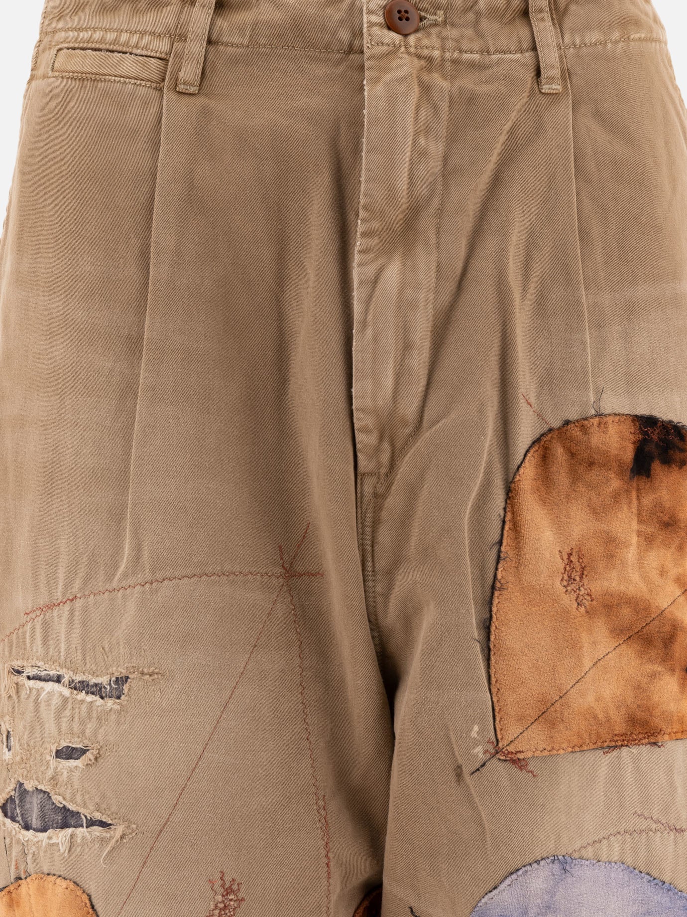 Pantaloni casual Embroidered  Beige - KAPITAL Uomo | PDP | VIETTI Online Store | thumbnail_3
