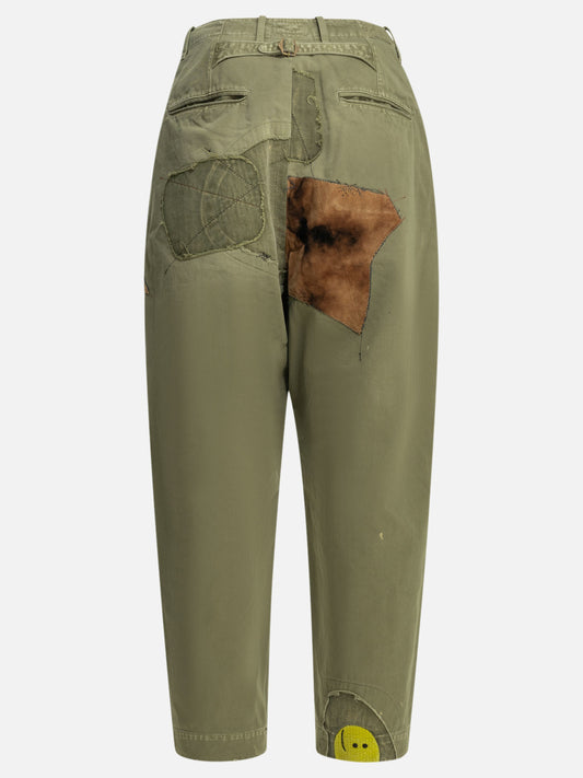 Leisure trousers Embroidered  Green - KAPITAL Men | PDP | VIETTI Online Store | 2
