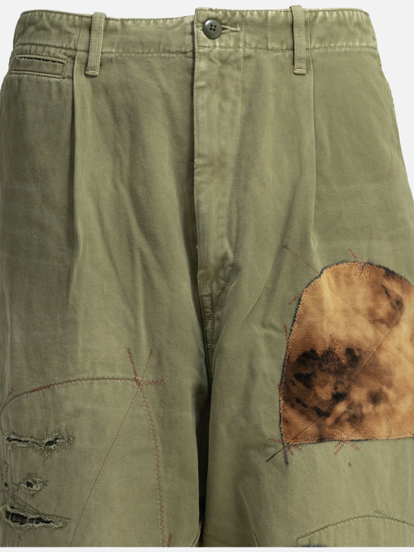 Leisure trousers Embroidered  Green - KAPITAL Men | PDP | VIETTI Online Store | Zoom-Modal_3
