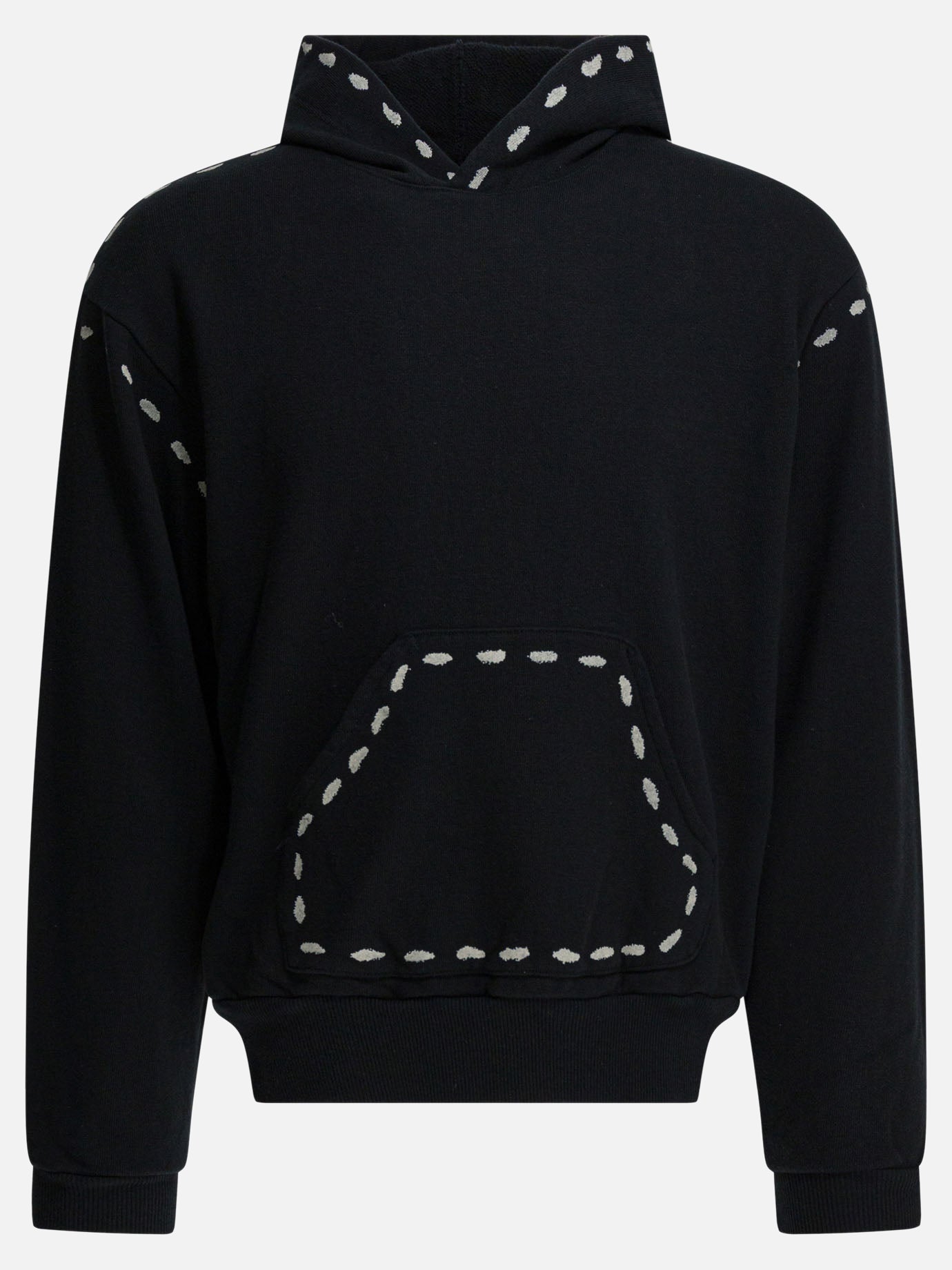 Felpe con cappuccio Solid colour  Nero - KAPITAL Uomo | PDP | VIETTI Online Store | thumbnail