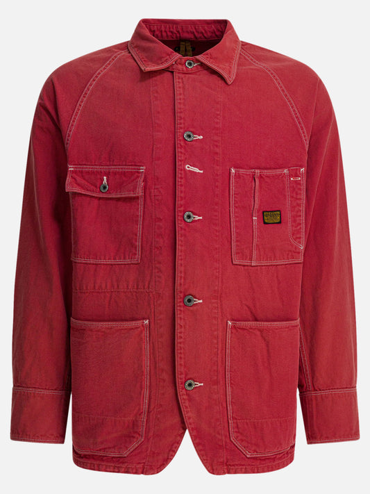 Overshirt jackets Solid colour  Red - KAPITAL Men | PLP | VIETTI Online Store 
