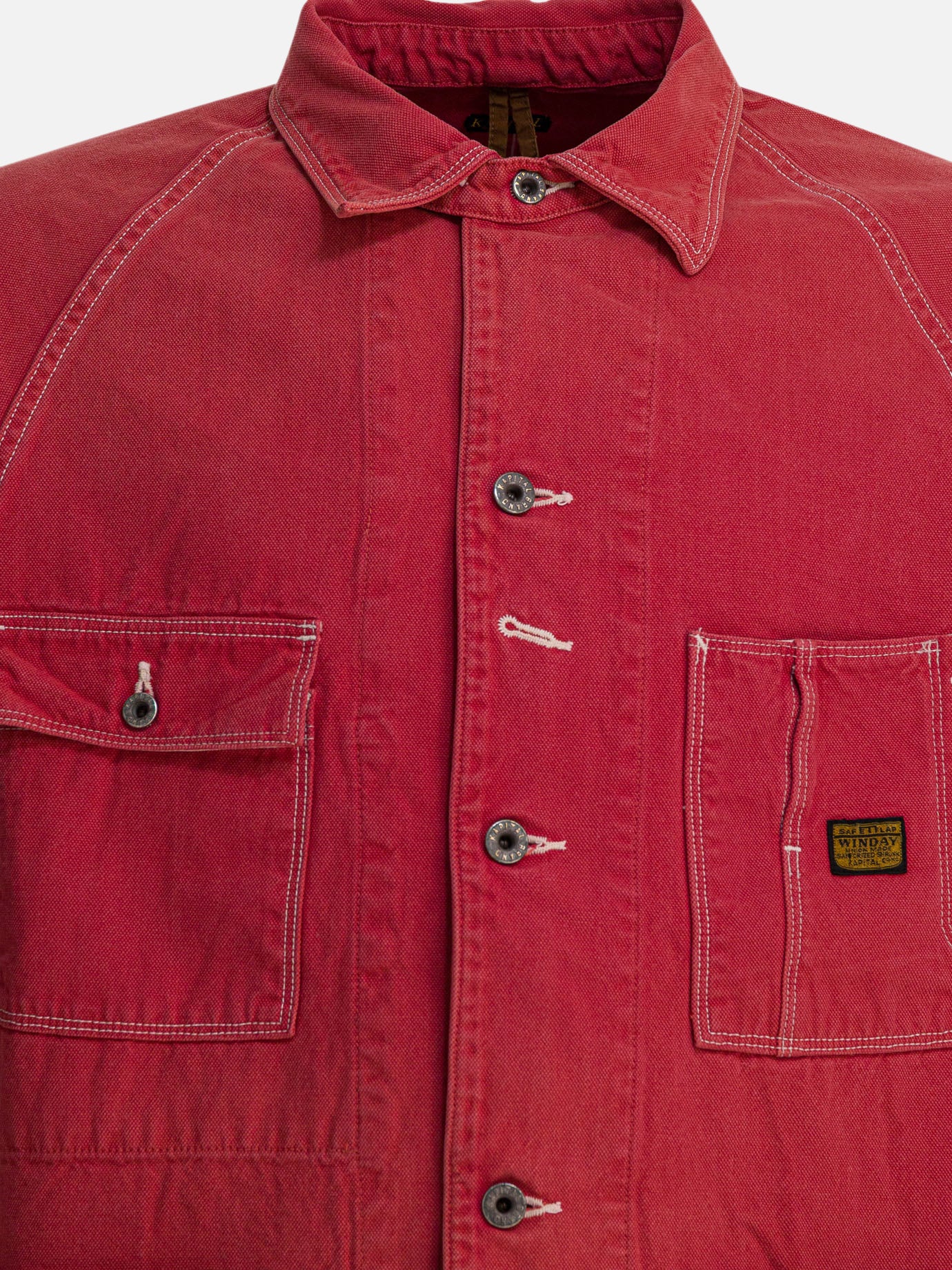 Overshirt jackets Solid colour  Red - KAPITAL Men | PDP | VIETTI Online Store | thumbnail_3