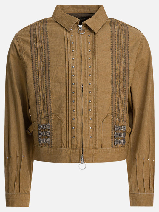 Overshirt jackets Embroidered  Beige - KAPITAL Men | PLP | VIETTI Online Store 
