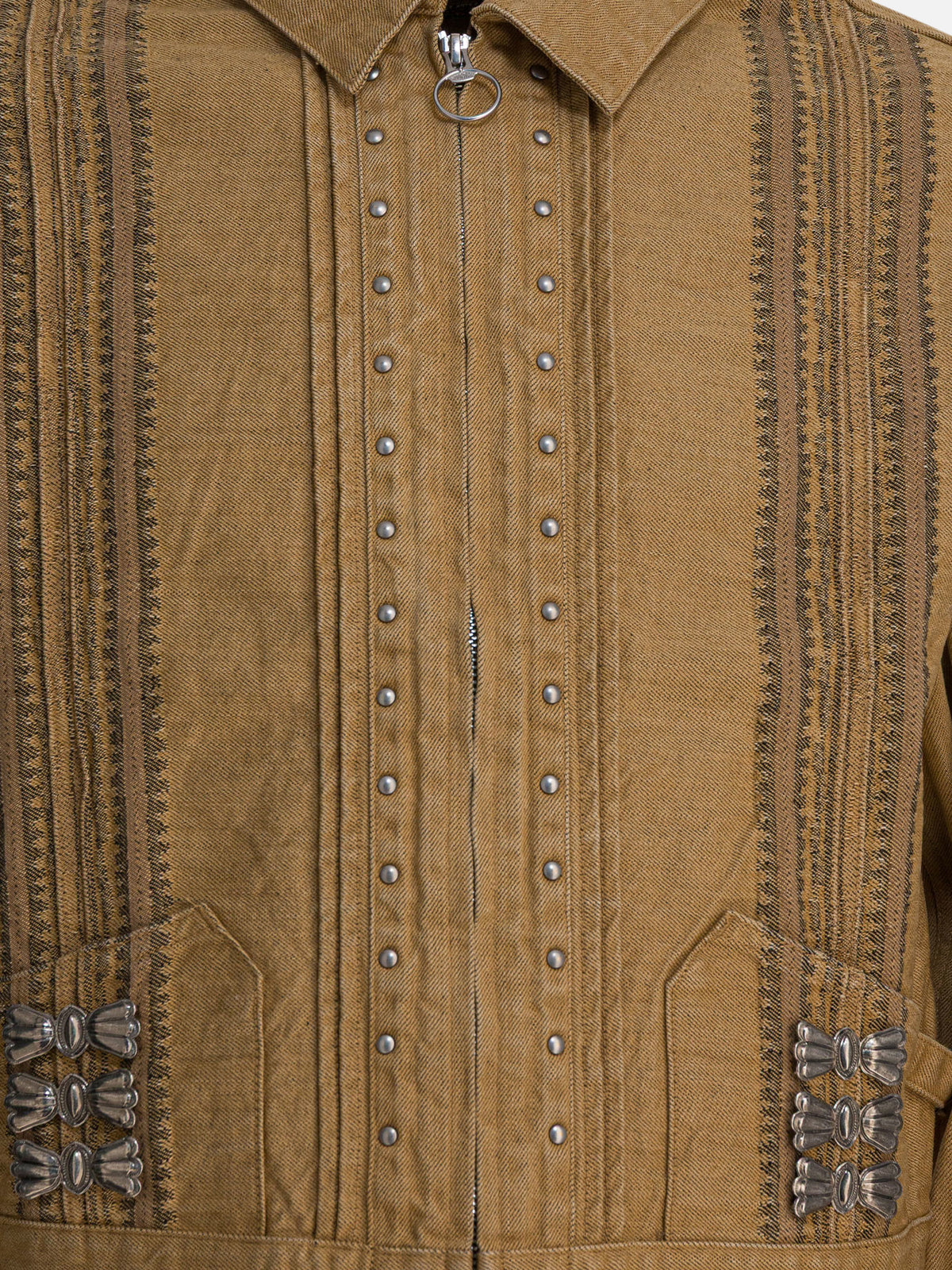 KAPITAL "Drizzler" overshirt jacket Beige - VIETTI