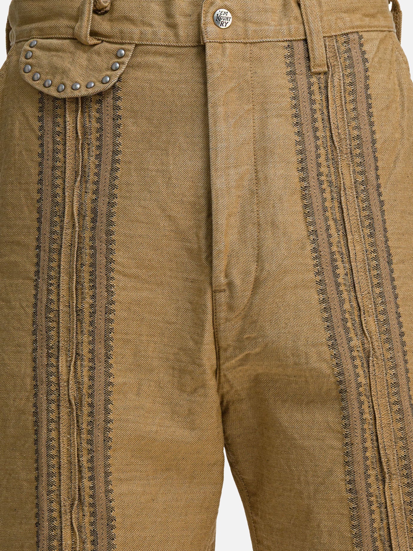 Five pockets shorts Solid colour  Beige - KAPITAL Men | PDP | VIETTI Online Store | Zoom-Modal_3
