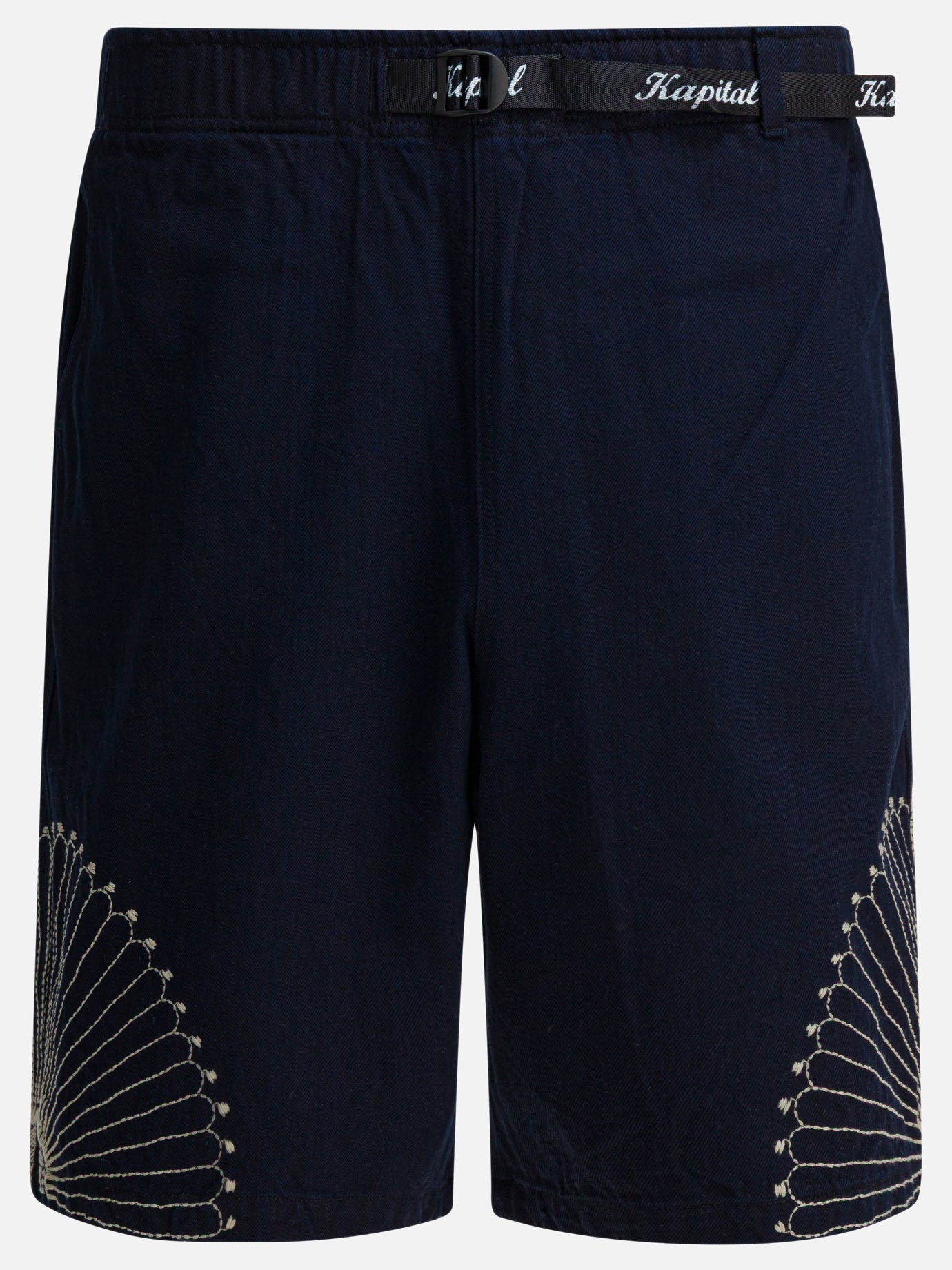 Drawstring shorts Denim  Blue - KAPITAL Men | PDP | VIETTI Online Store | Zoom-Modal

