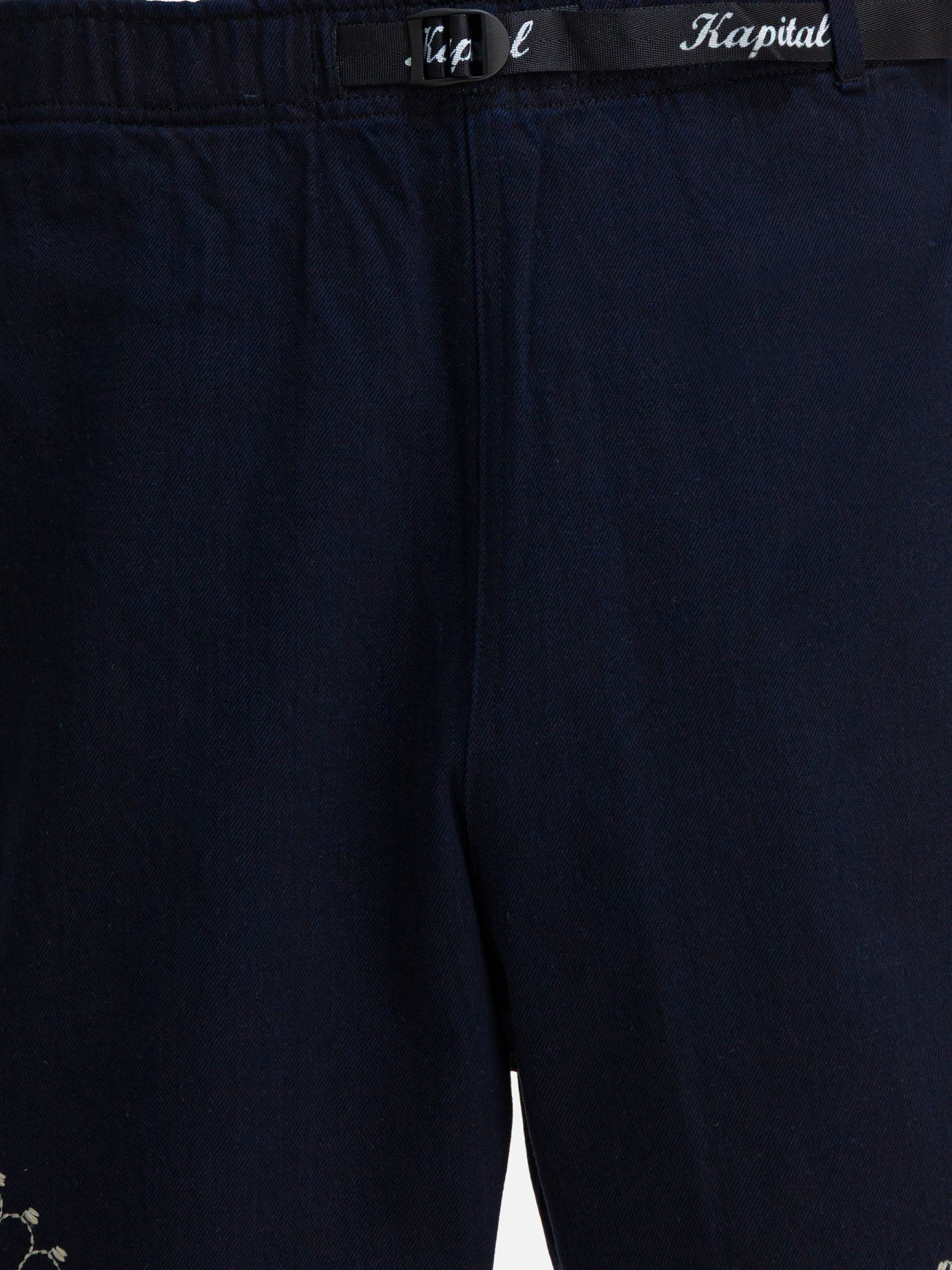 Drawstring shorts Denim  Blue - KAPITAL Men | PDP | VIETTI Online Store | thumbnail_3