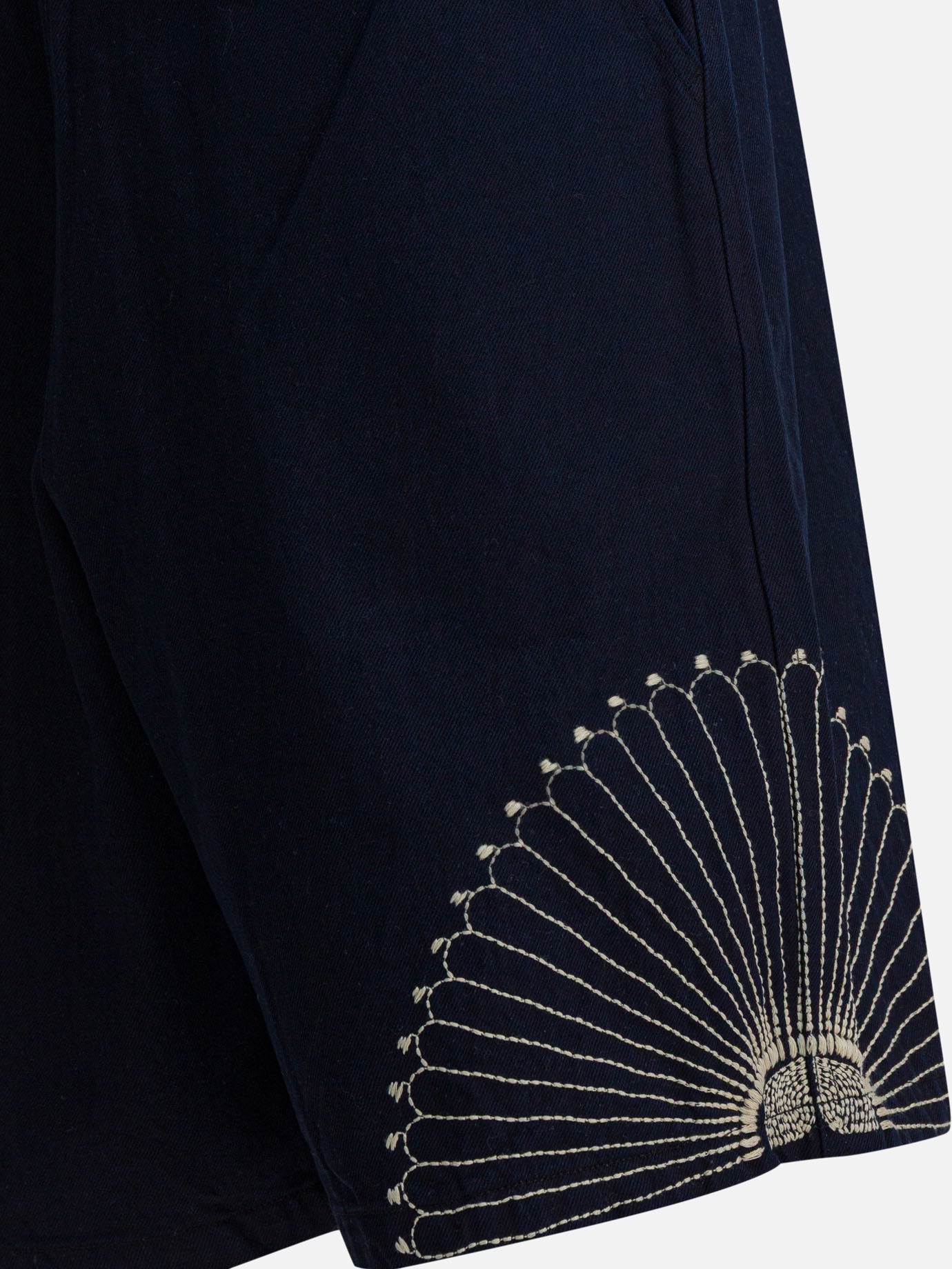 Drawstring shorts Denim  Blue - KAPITAL Men | PDP | VIETTI Online Store | thumbnail_4