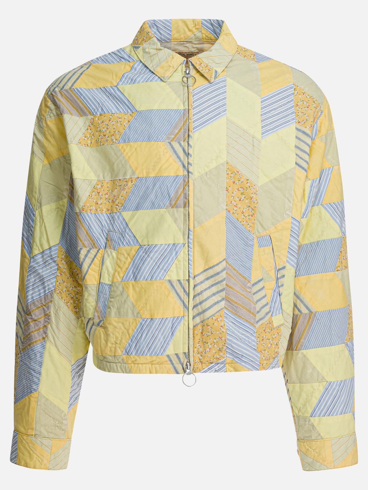 KAPITAL "Yabane" quilted jacket Yellow