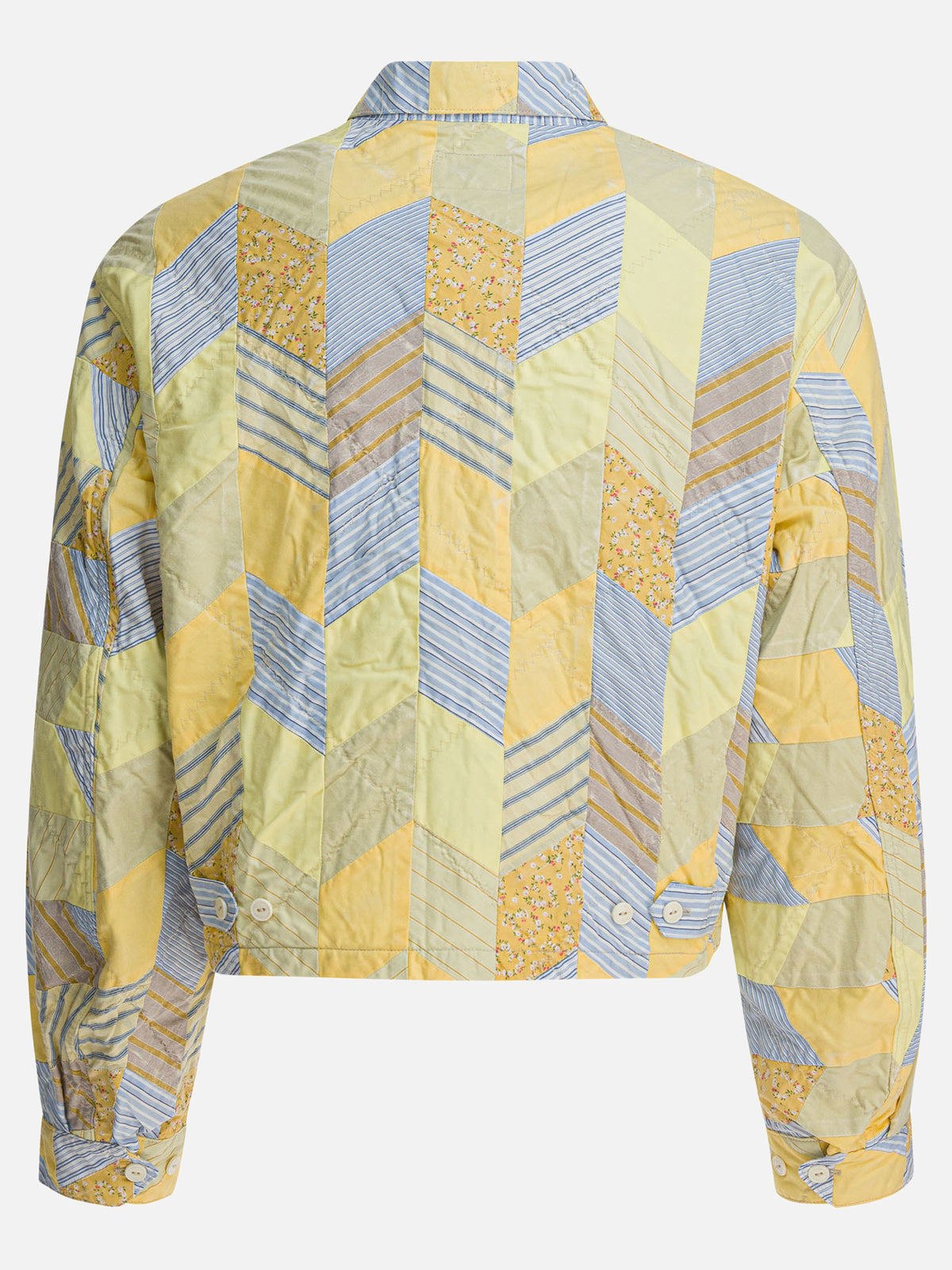 KAPITAL "Yabane" quilted jacket Yellow