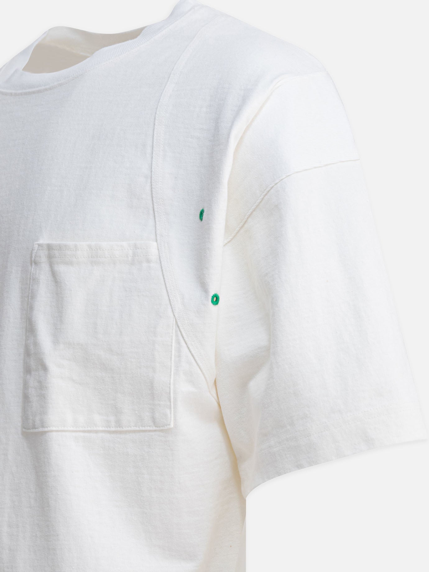 T-shirt girocollo Solid colour  Bianco - KAPITAL Uomo | PDP | VIETTI Online Store | Zoom-Modal_4
