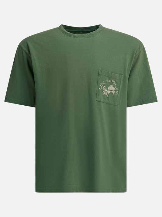 T-shirt girocollo Print  Verde - KAPITAL Uomo | PLP | VIETTI Online Store 
