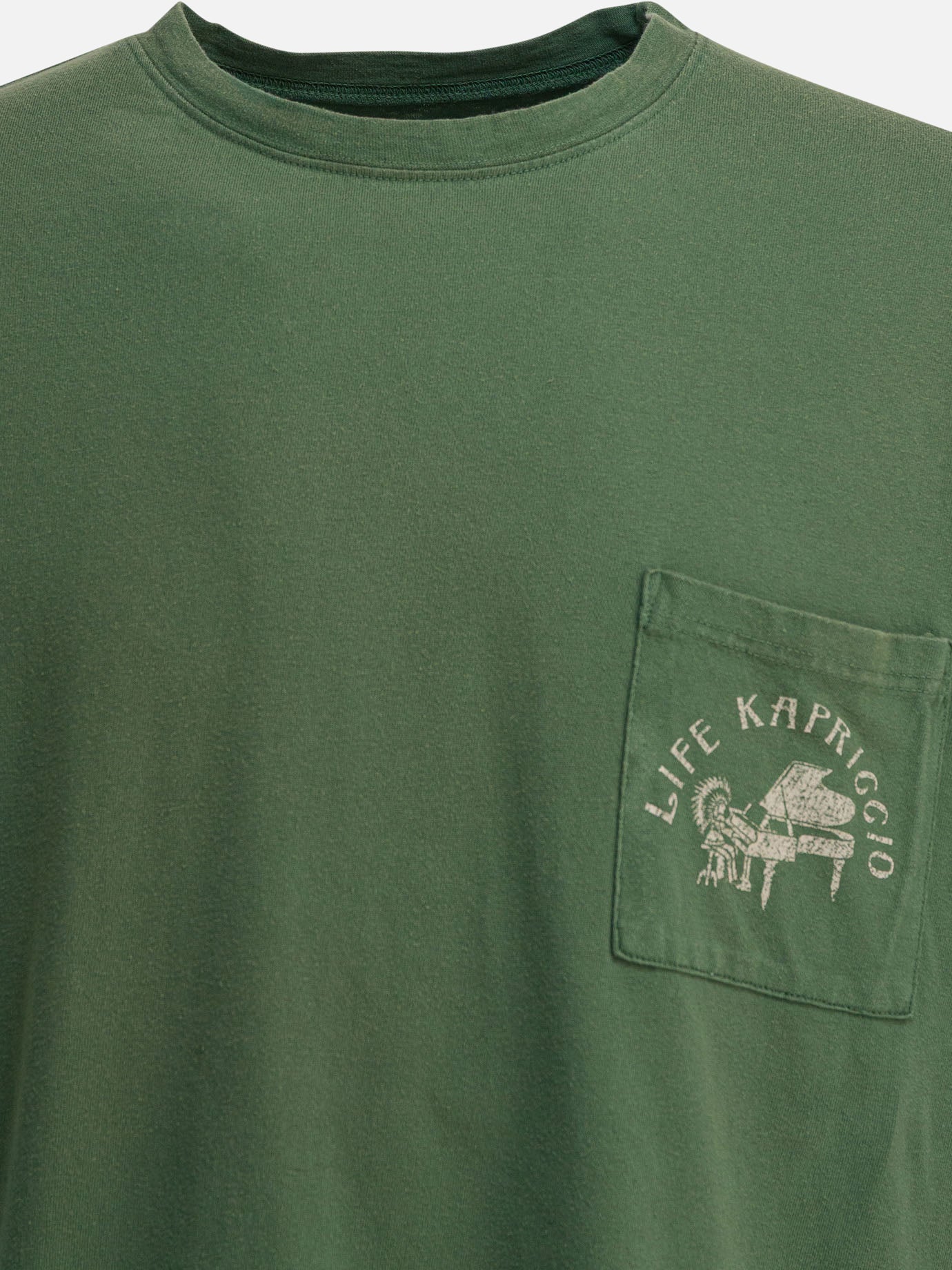 T-shirt girocollo Print  Verde - KAPITAL Uomo | PDP | VIETTI Online Store | Zoom-Modal_3
