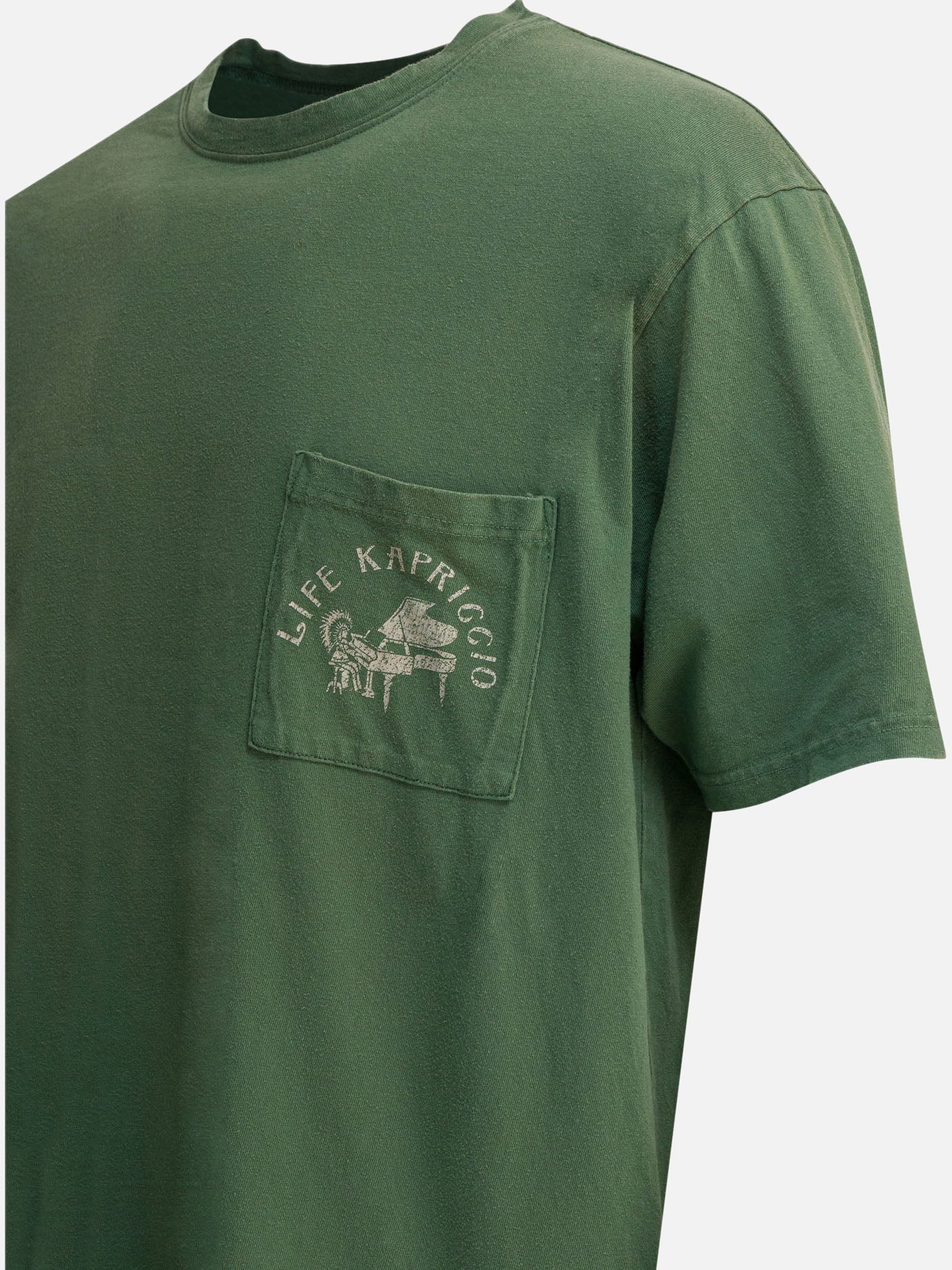 T-shirt girocollo Print  Verde - KAPITAL Uomo | PDP | VIETTI Online Store | thumbnail_4