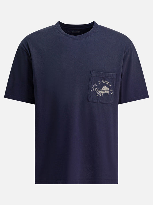 T-shirt girocollo Print  Blu - KAPITAL Uomo | PLP | VIETTI Online Store 
