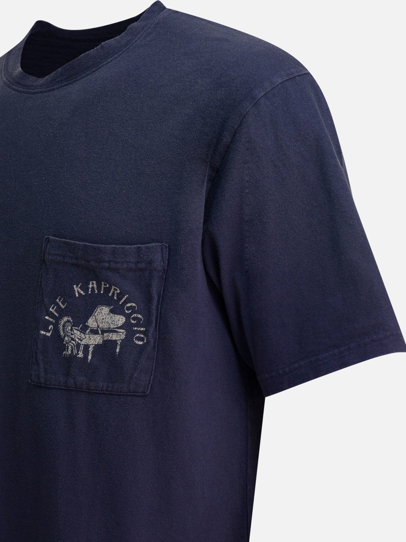 Crewneck t-shirts Print  Blue - KAPITAL Men | PDP | VIETTI Online Store | thumbnail_4