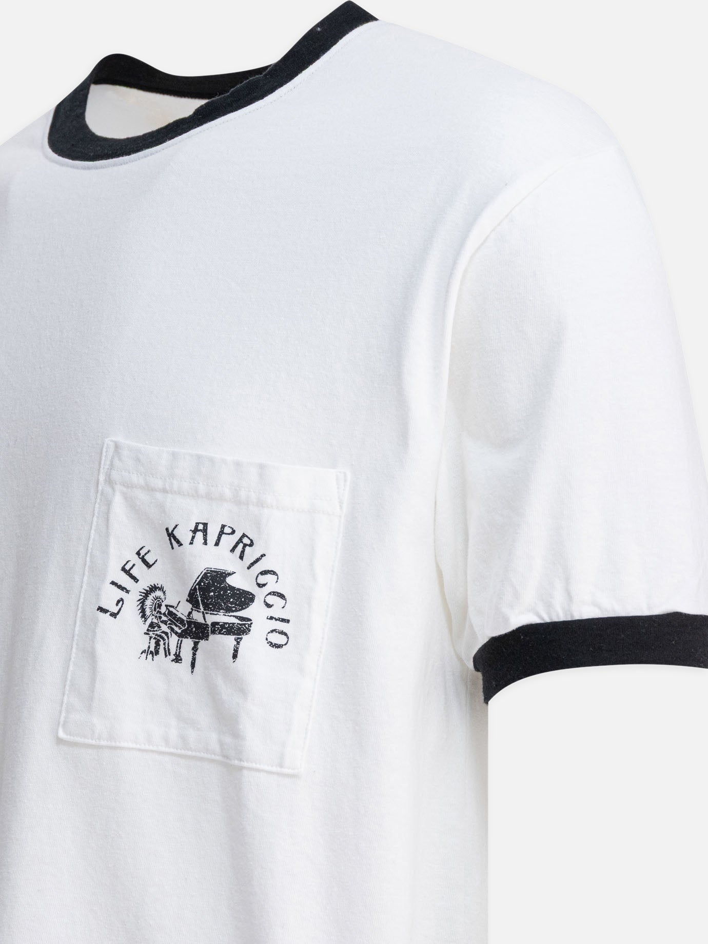 T-shirt girocollo Print  Bianco - KAPITAL Uomo | PDP | VIETTI Online Store | thumbnail_4