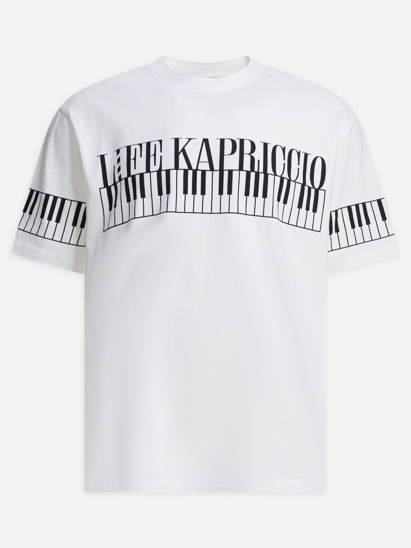 T-shirt girocollo Print  Bianco - KAPITAL Uomo | PDP | VIETTI Online Store | Zoom-Modal
