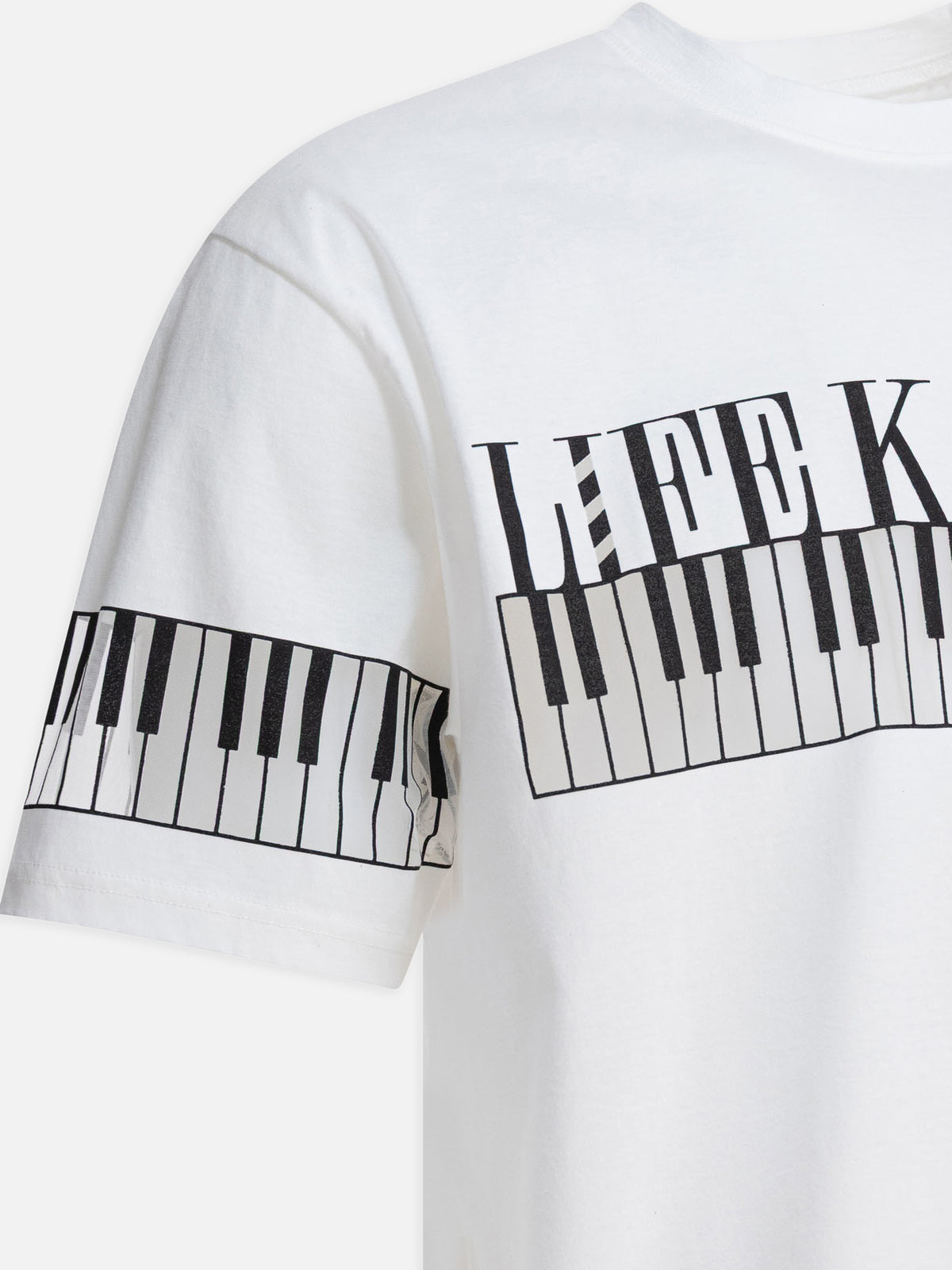 KAPITAL "Life Kapriccio Piano" t-shirt White