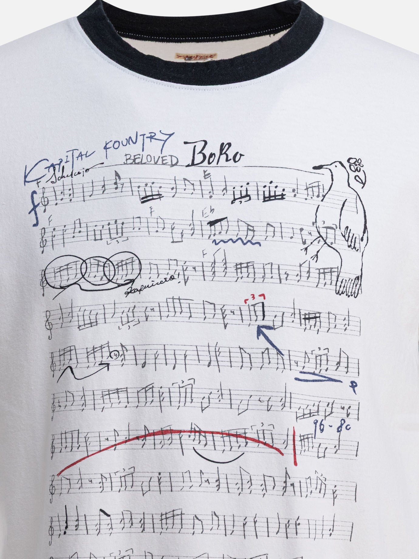T-shirt girocollo Print  Bianco - KAPITAL Uomo | PDP | VIETTI Online Store | Zoom-Modal_3
