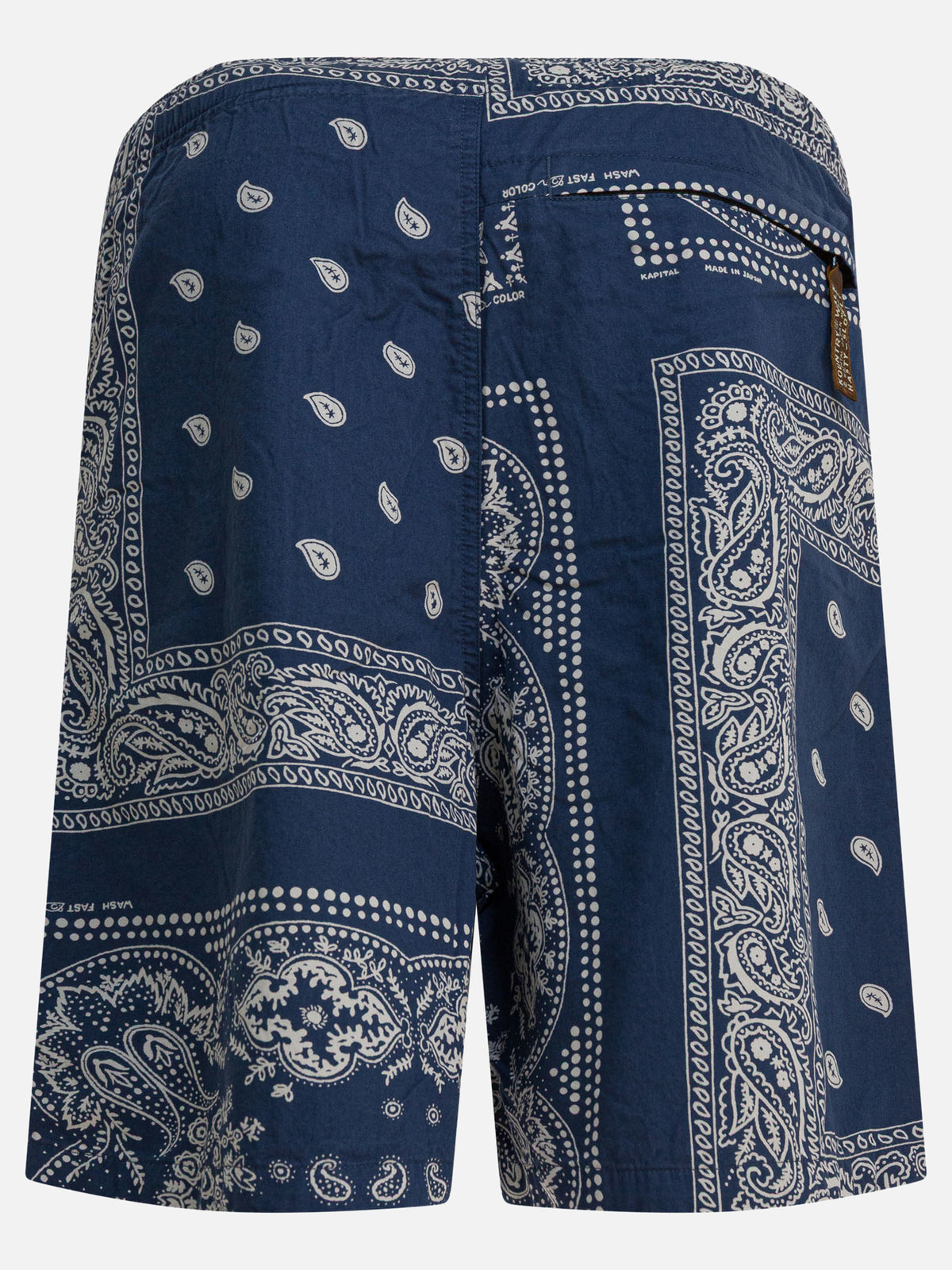 KAPITAL Paisley print shorts Blue
