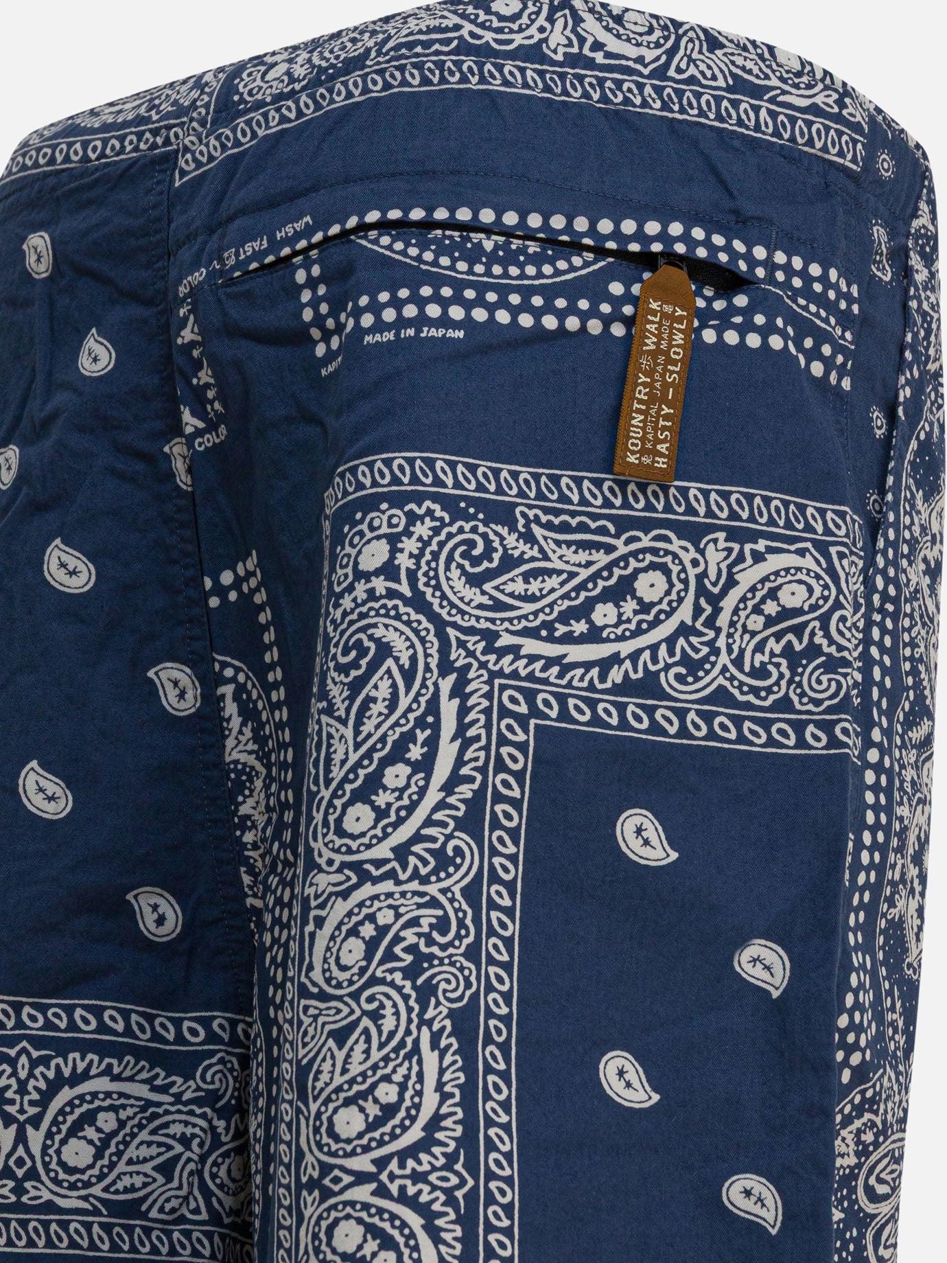 Drawstring shorts Paisley  Blue - KAPITAL Men | PDP | VIETTI Online Store | thumbnail_4