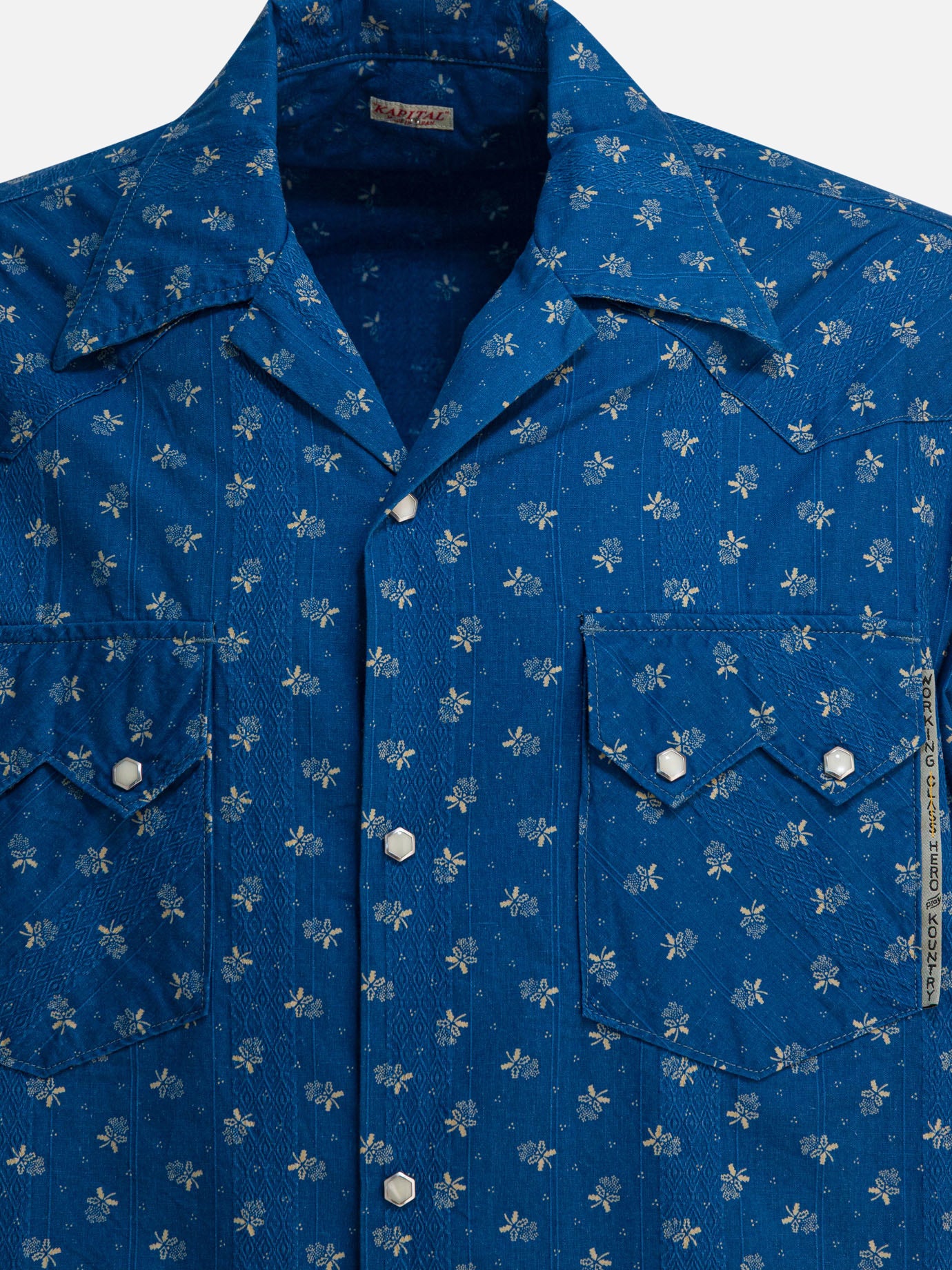 Camicie casual Floral  Blu - KAPITAL Uomo | PDP | VIETTI Online Store | thumbnail_3