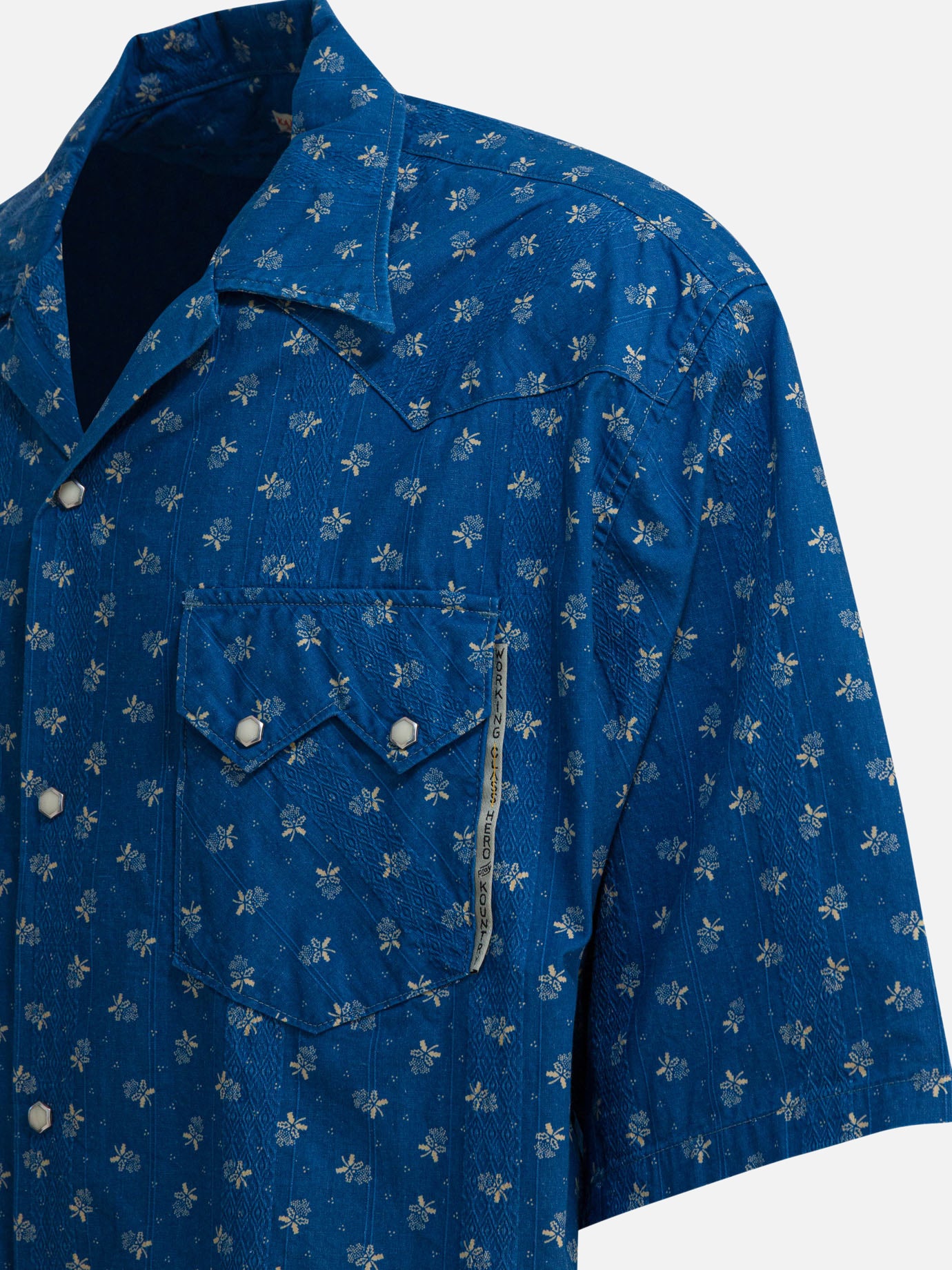 Camicie casual Floral  Blu - KAPITAL Uomo | PDP | VIETTI Online Store | thumbnail_4