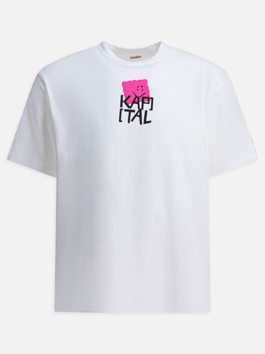 T-shirt girocollo Logo  Bianco - KAPITAL Uomo | PLP | VIETTI Online Store 
