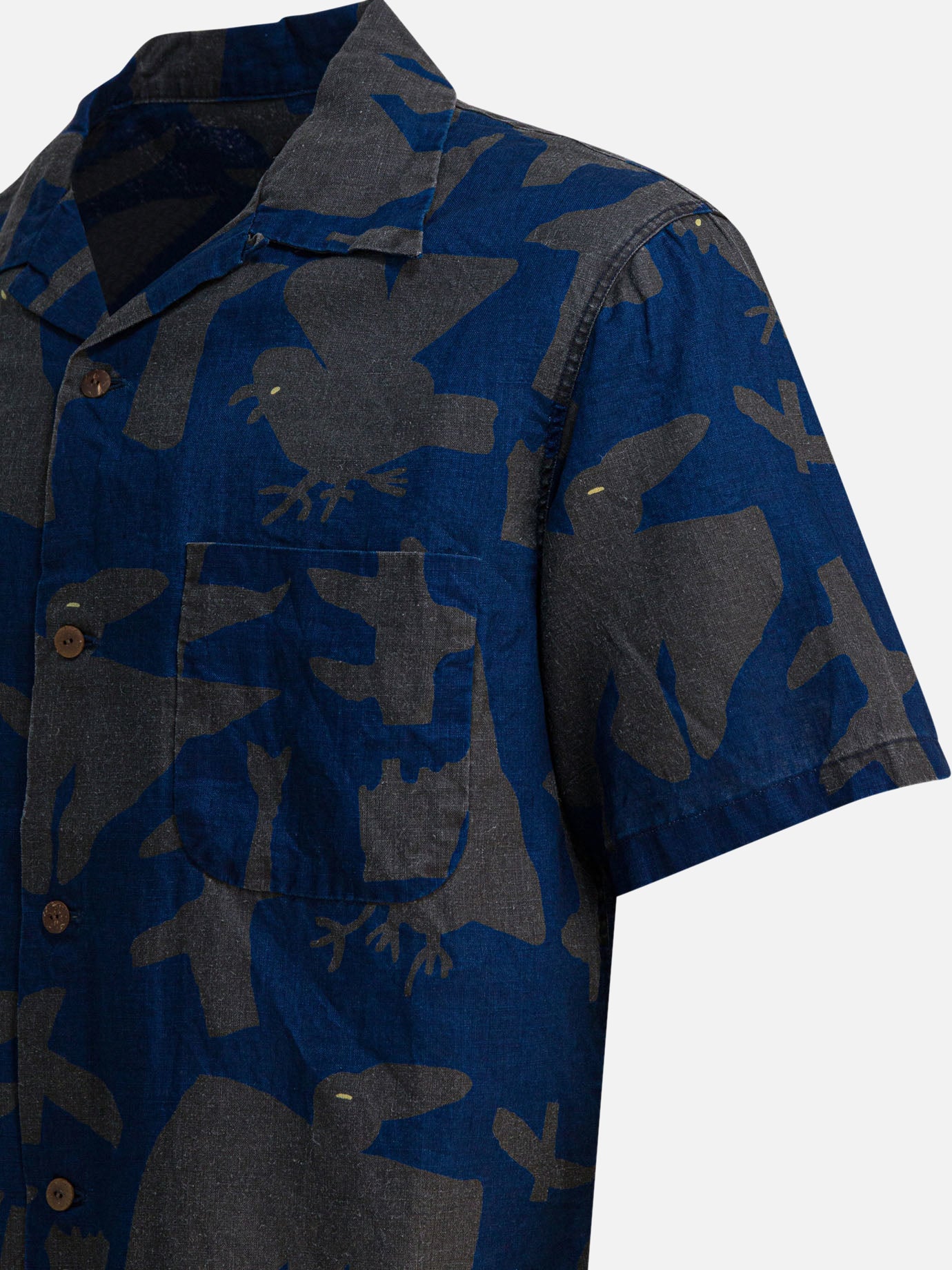 Camicie casual Print  Blu - KAPITAL Uomo | PDP | VIETTI Online Store | thumbnail_4