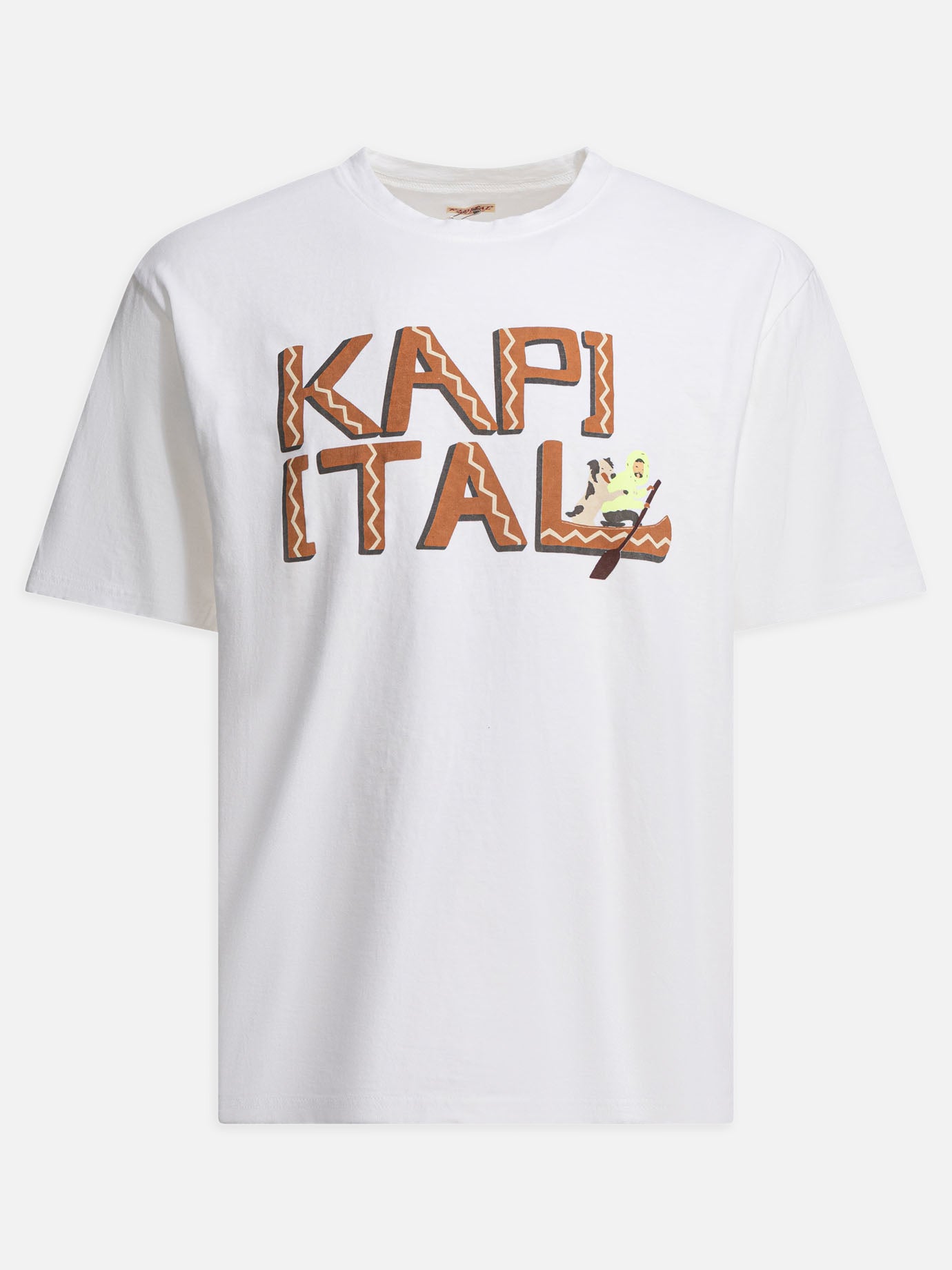 T-shirt girocollo Graphics  Arancione - KAPITAL Uomo | PDP | VIETTI Online Store | Zoom-Modal
