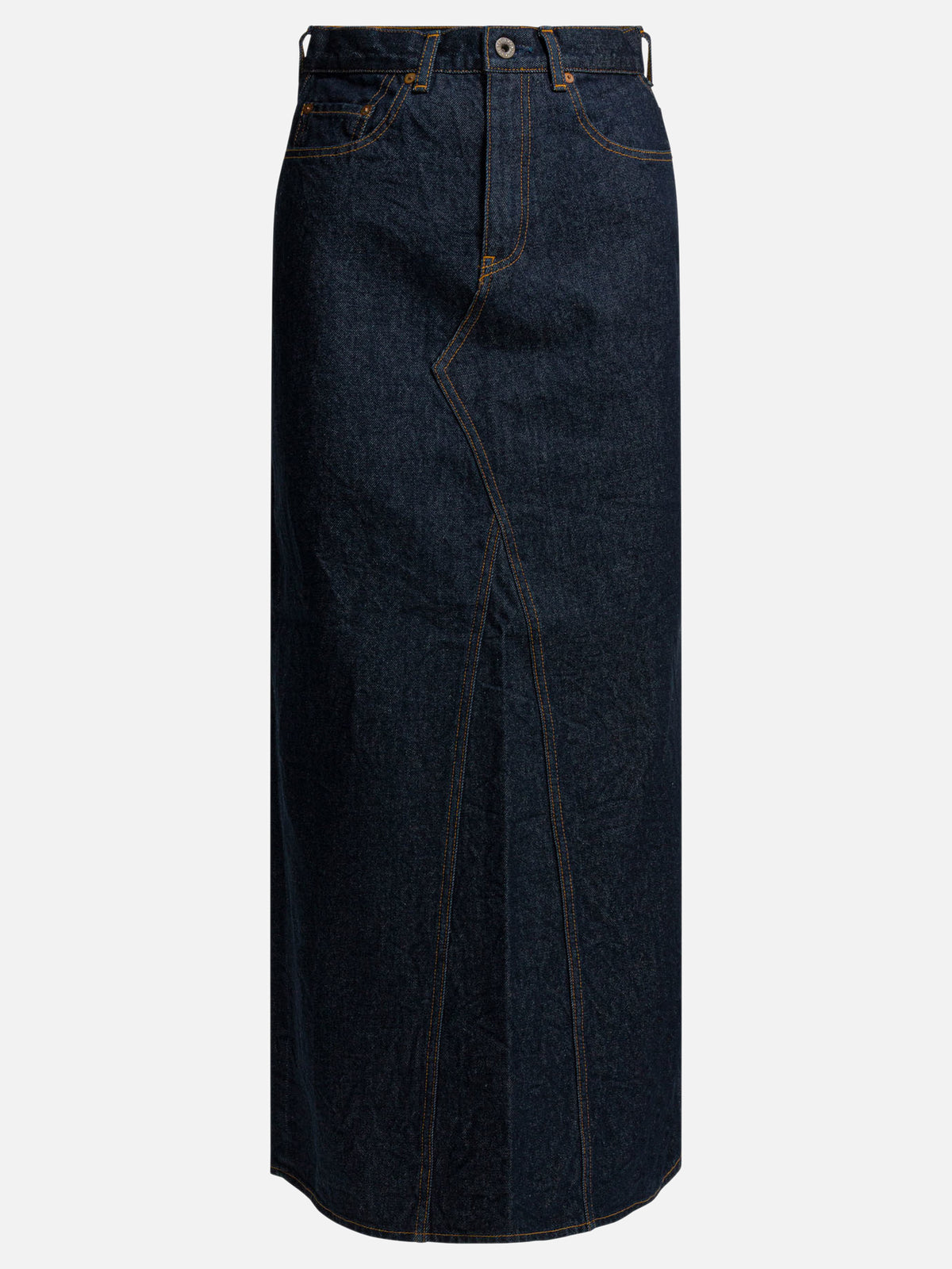 KAPITAL Denim midi skirt Blue