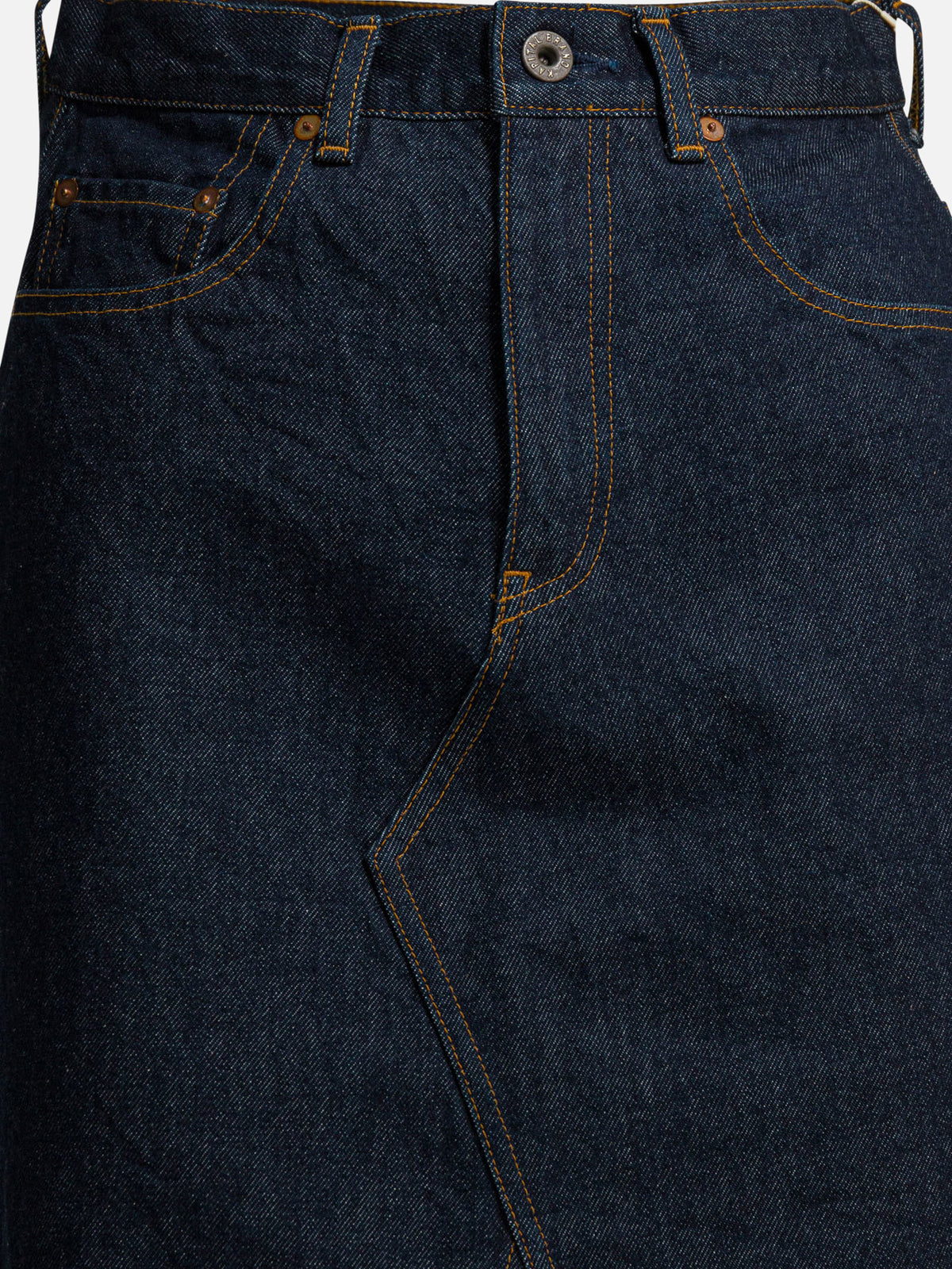 KAPITAL Denim midi skirt Blue - VIETTI